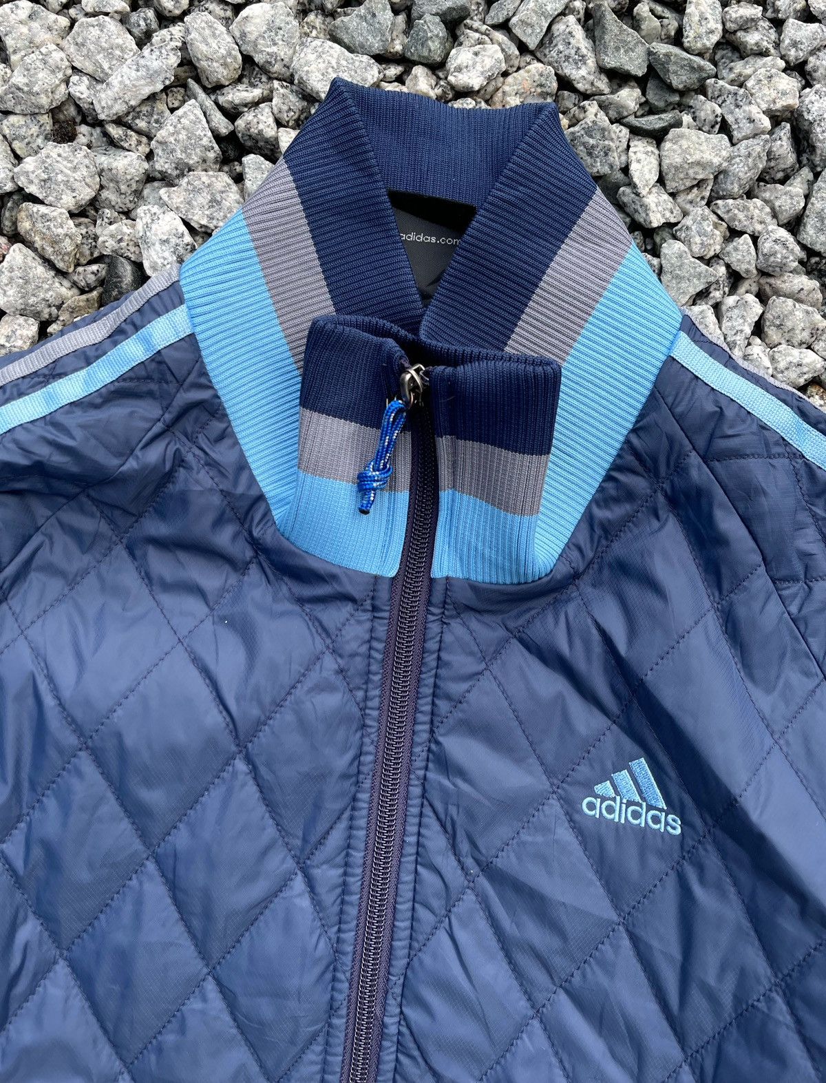 Adidas × Vintage 🔥Vintage Adidas Men's Quilted Jacket Size US L / EU 52-54 / 3 - 7 Thumbnail