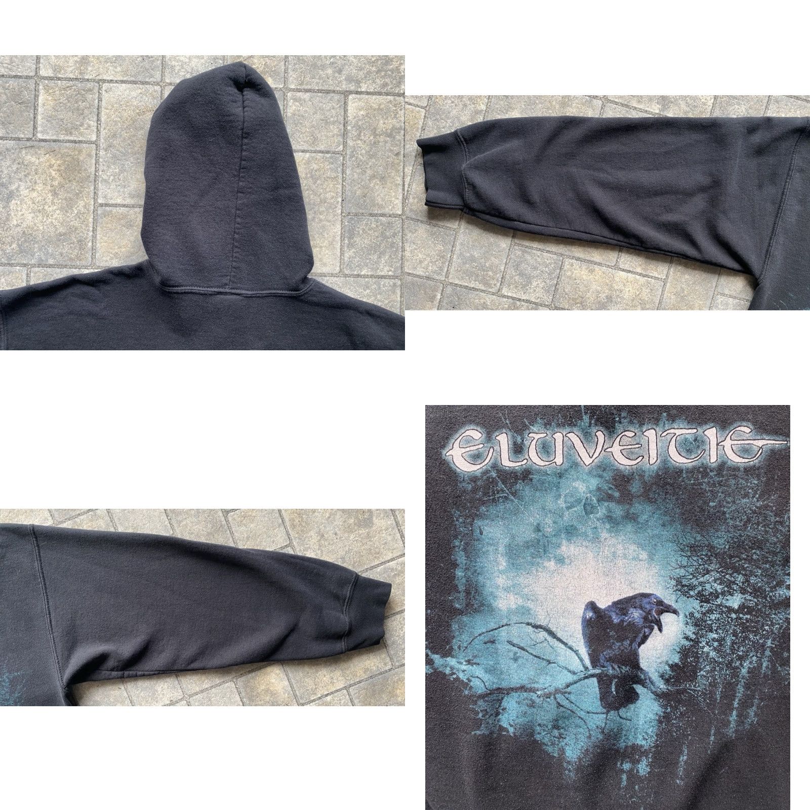 Gildan Eluveitie Hoodie Sweatshirt Black Gildan Adult Medium Full Zip Folk Metal Band Mens M Rock Music Theme Size US M / EU 48-50 / 2 - 10 Thumbnail