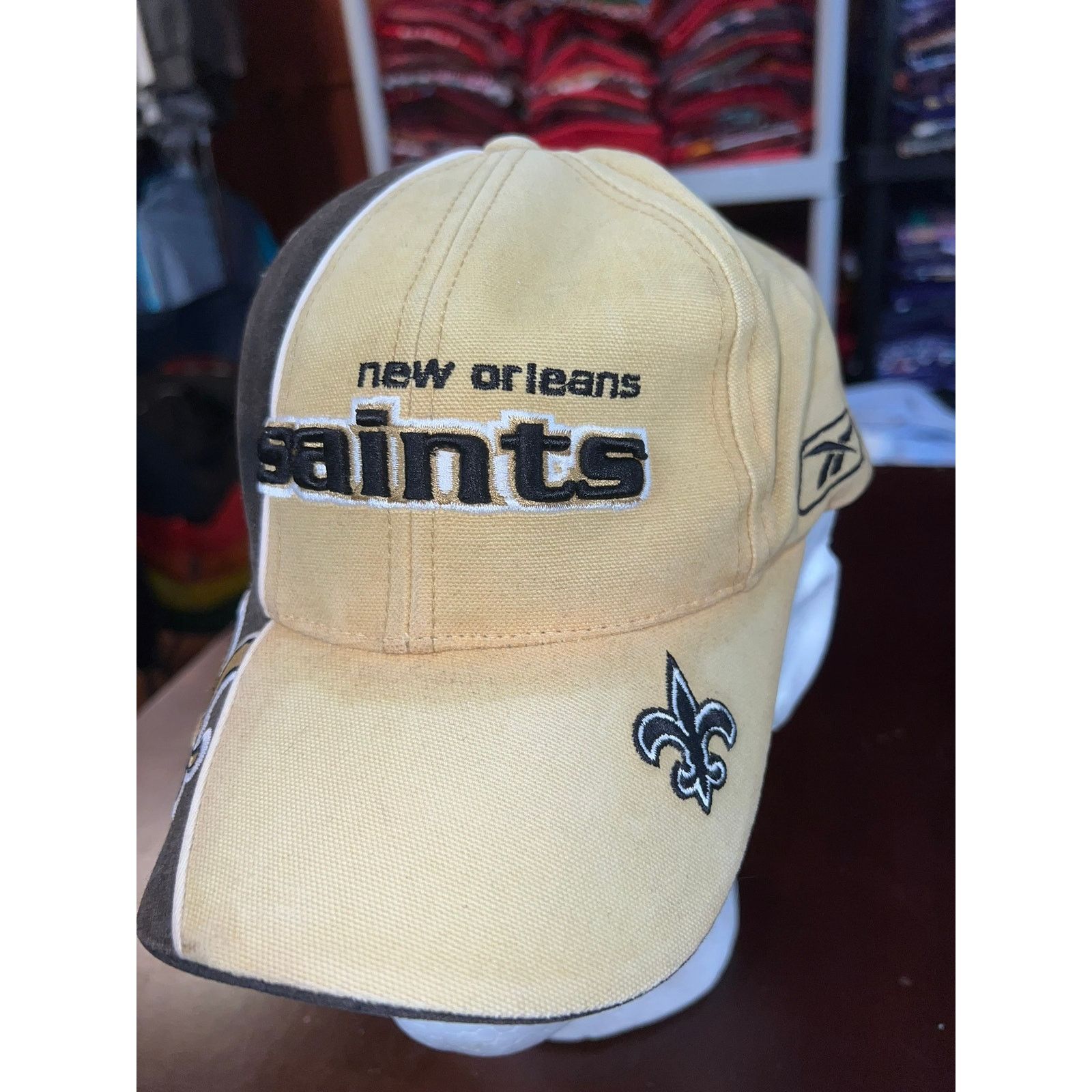 Reebok New Orleans Saints Hat Reebok 2000s NFL Pro Line Cap Stained Size ONE SIZE - 3 Thumbnail