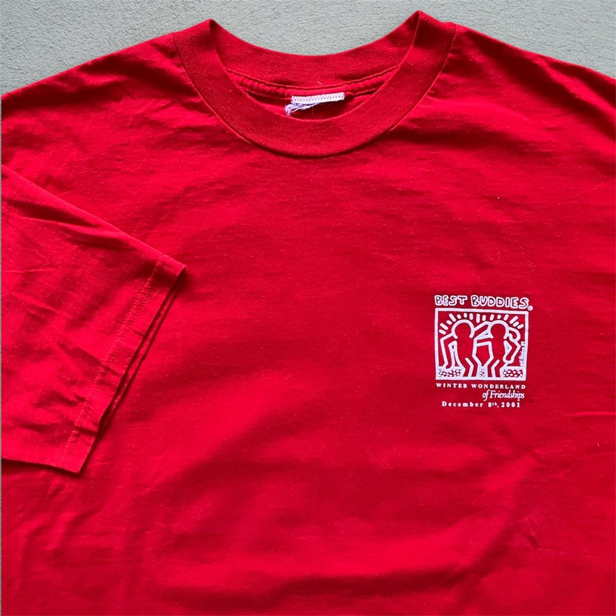 Other Vintage 2001 Keith Haring Best Buddies Art Tee Shirt Y2K XL Size US XL / EU 56 / 4 - 1 Thumbnail