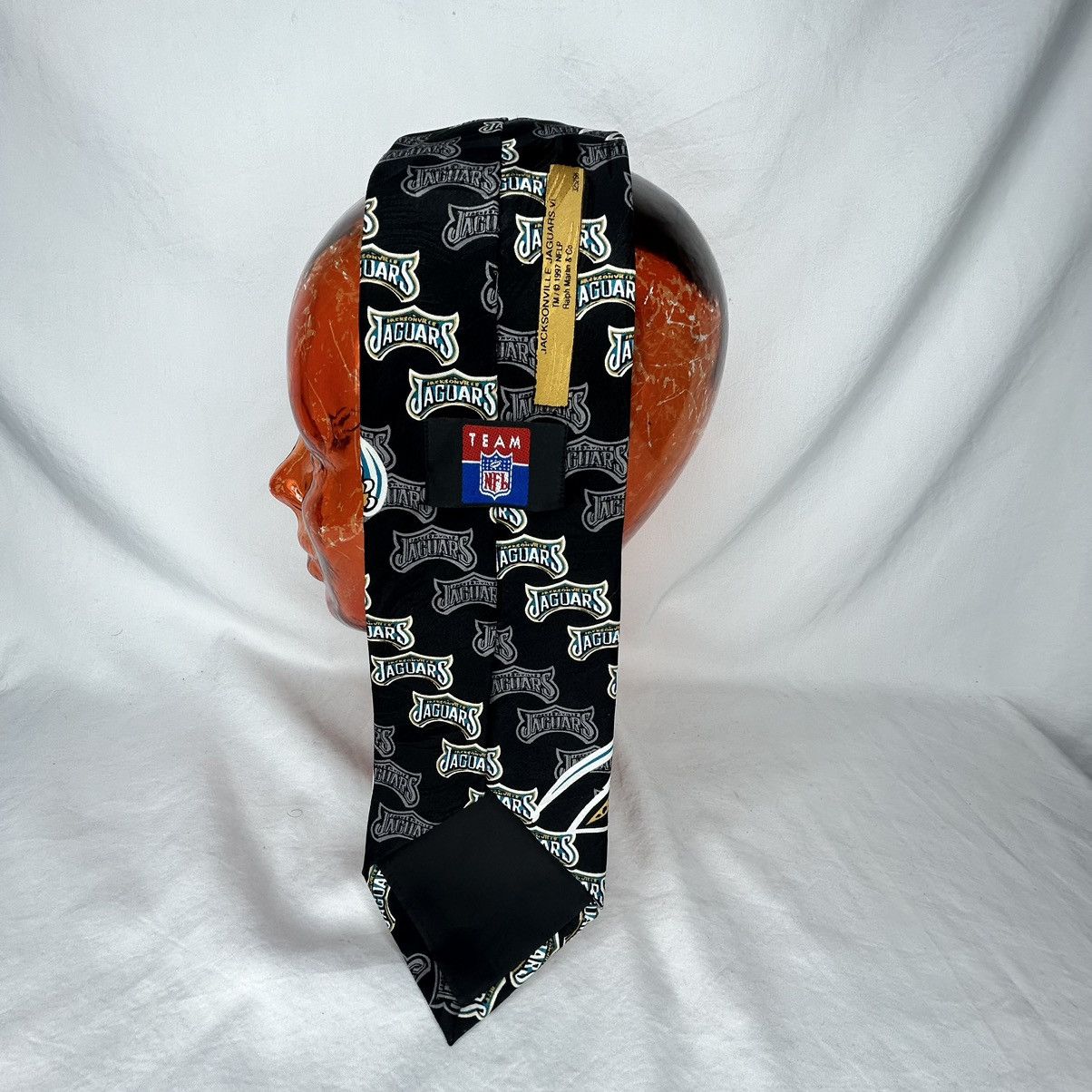 NFL Vtg 1997 Jacksonville Jaguars Silk All Over Print Neck Tie Size ONE SIZE - 2 Thumbnail