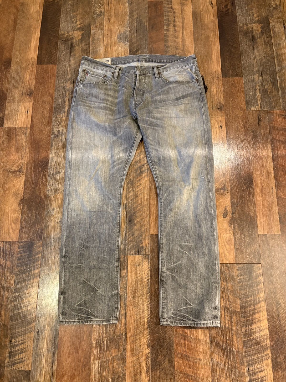 Polo Ralph Lauren Super sick vintage faded custom polo jeans Size US 34 / EU 50 - 1 Thumbnail