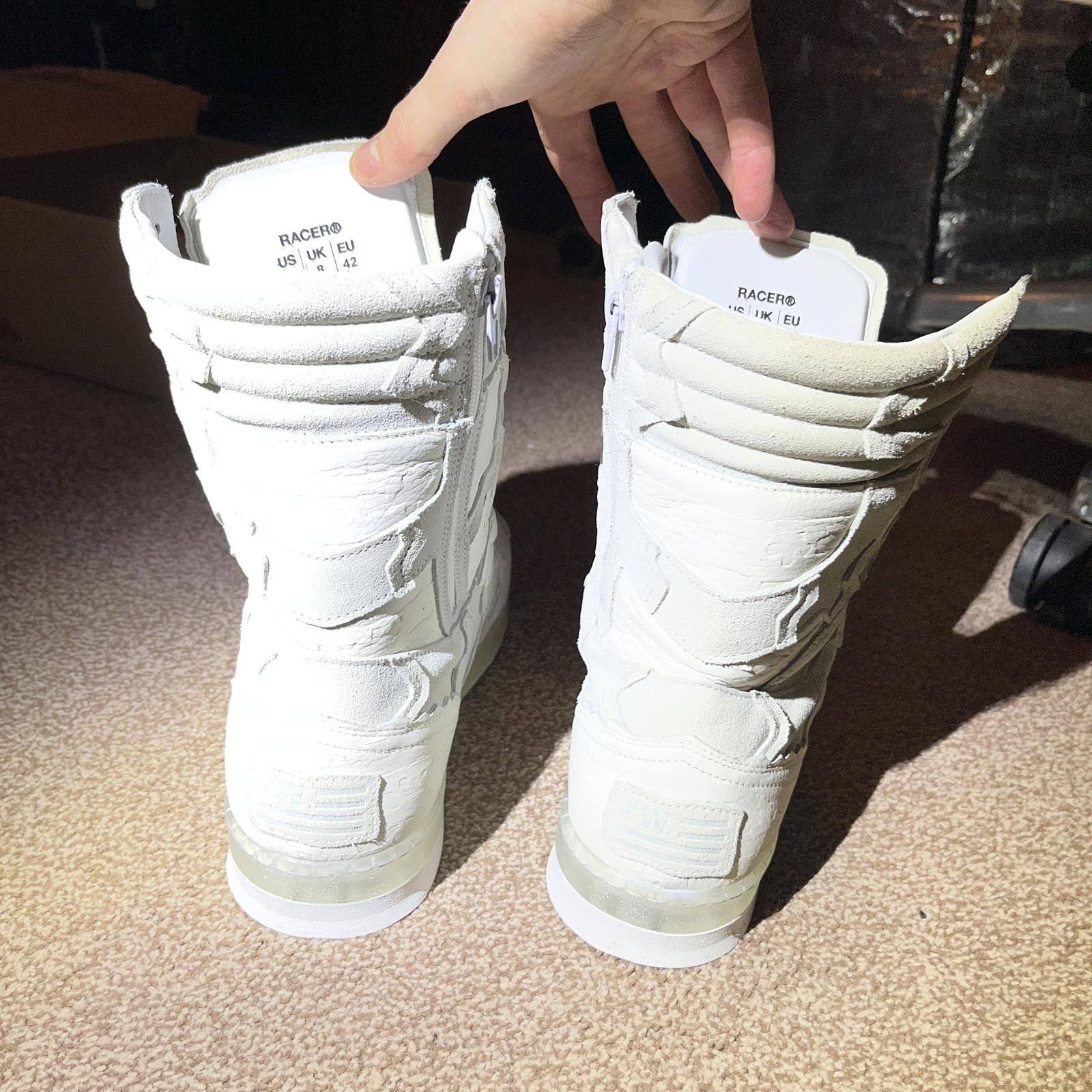 Racer Worldwide Racer Worldwide White High-top Shoes / Sneakers Size US 9 / EU 42 - 5 Thumbnail
