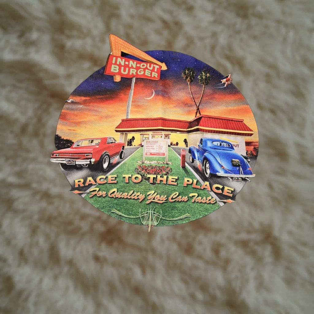Vintage In-N-Out Employee Shirt Women’s Small Black Short Sleeve Front Back Graphic T-Shirt 90s City Classic All Seasons Double-Sided Mens Women Girls Boys Size S / US 4 / IT 40 - 1 Thumbnail