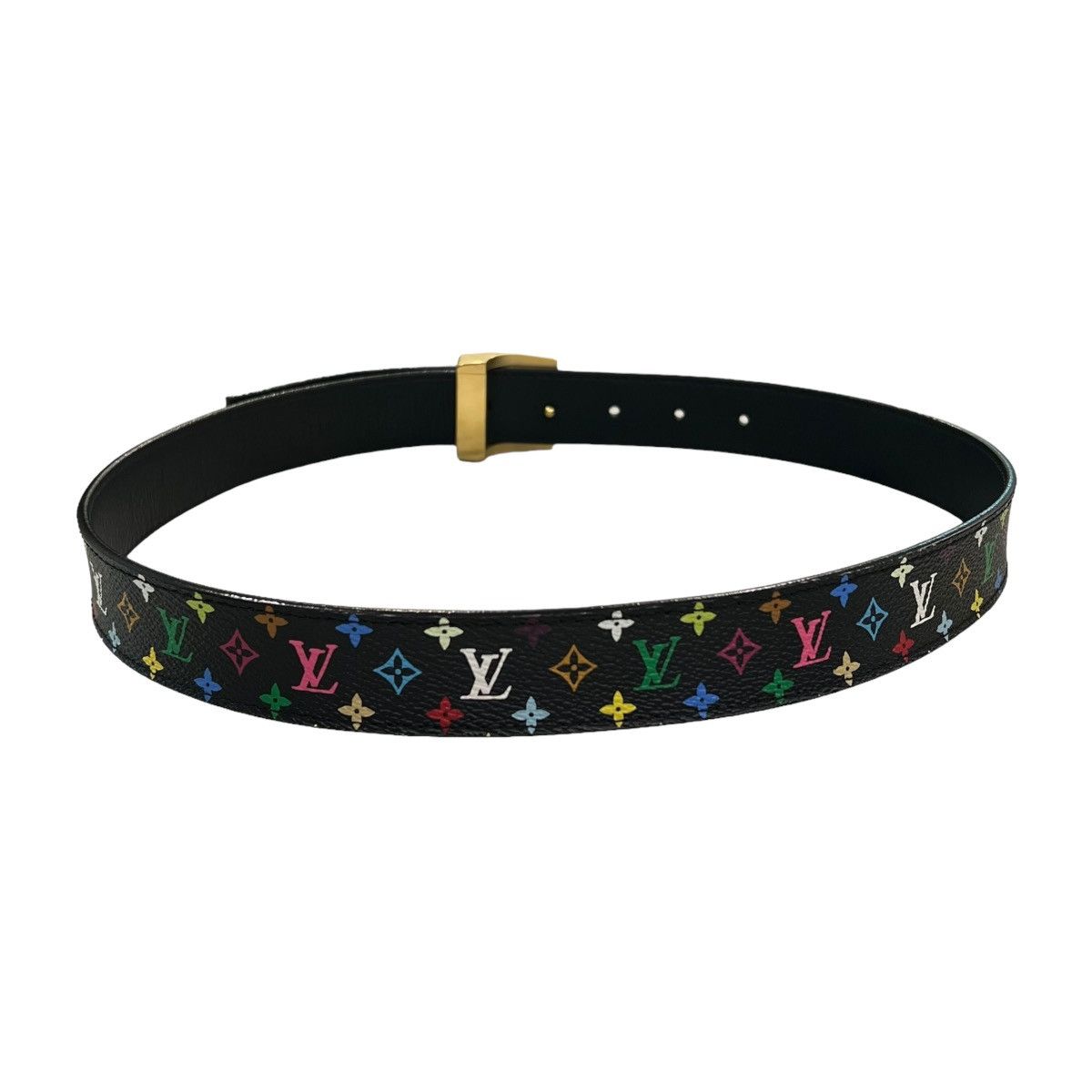 Louis Vuitton × Takashi Murakami Louis Vuitton Multicolor Monogram Belt Size ONE SIZE - 3 Thumbnail