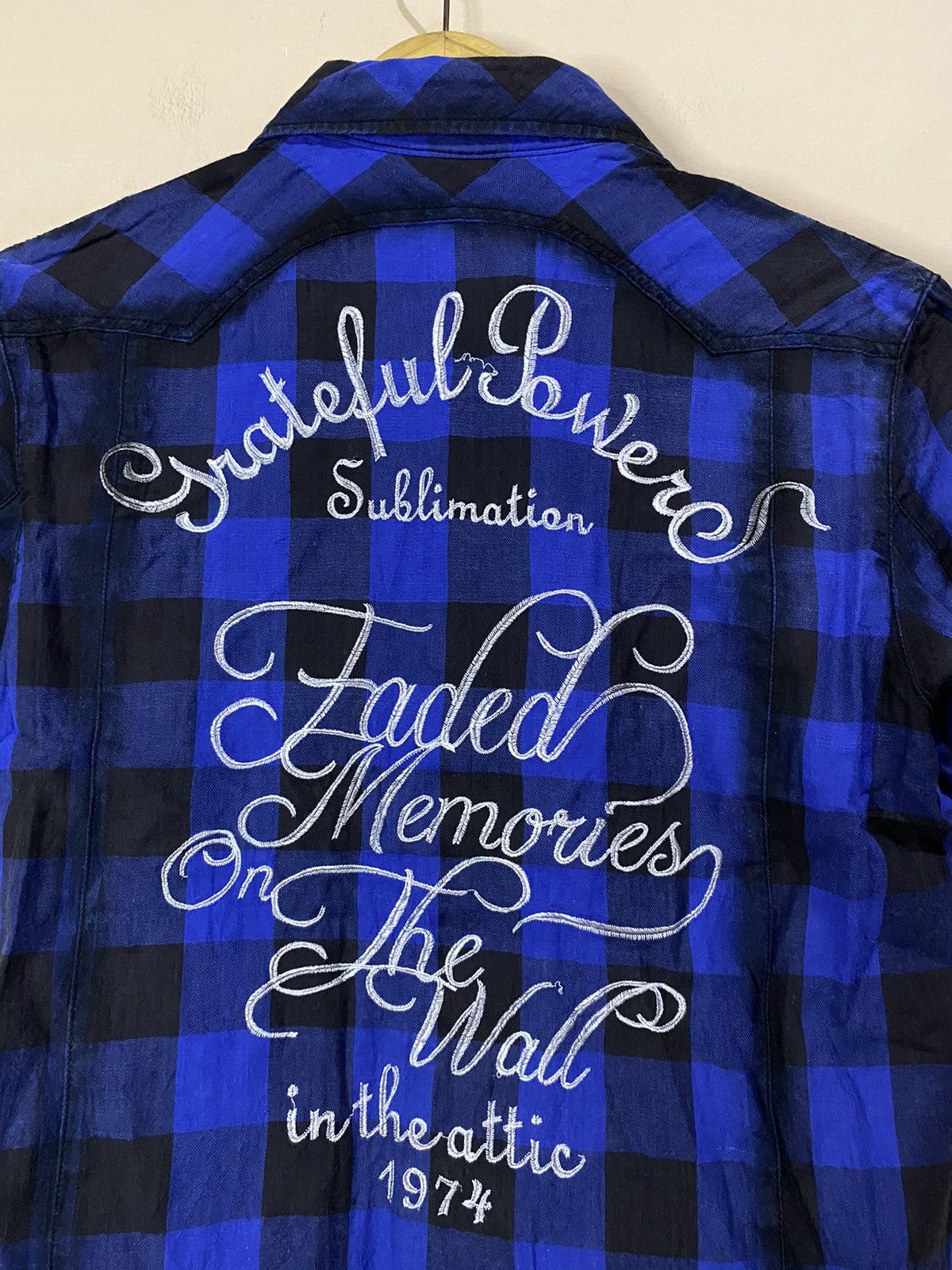 Japanese Brand Y2K In The Attic Poem Punk Style Plaid Shirt Size US L / EU 52-54 / 3 - 14 Thumbnail