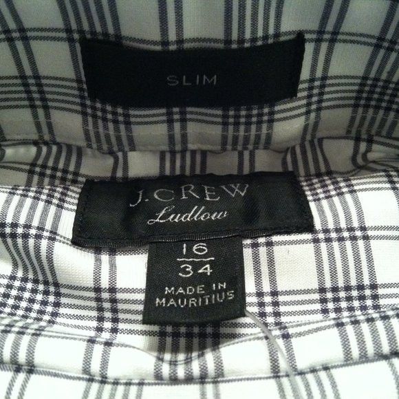 J.Crew J.CREW LUDLOW MENS NEW 100%COTTON DRESS SHIRT SIZE: 16/34 Size US L / EU 52-54 / 3 - 7 Thumbnail