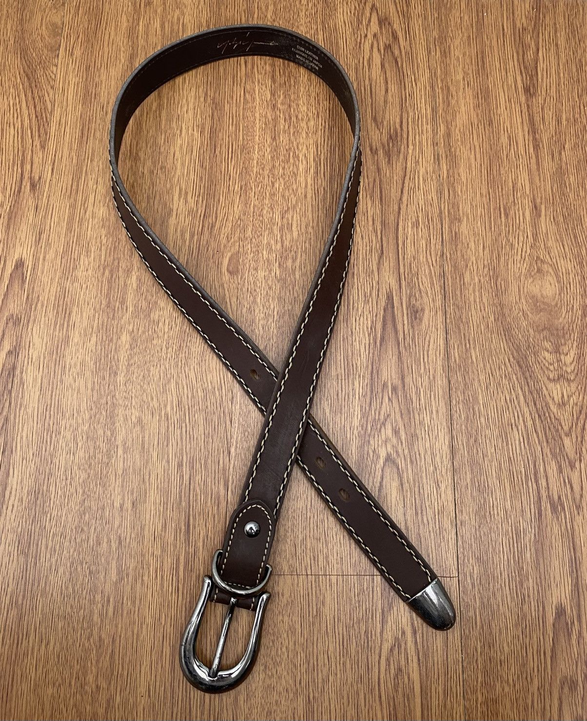 Yohji yamamoto classic leather belt