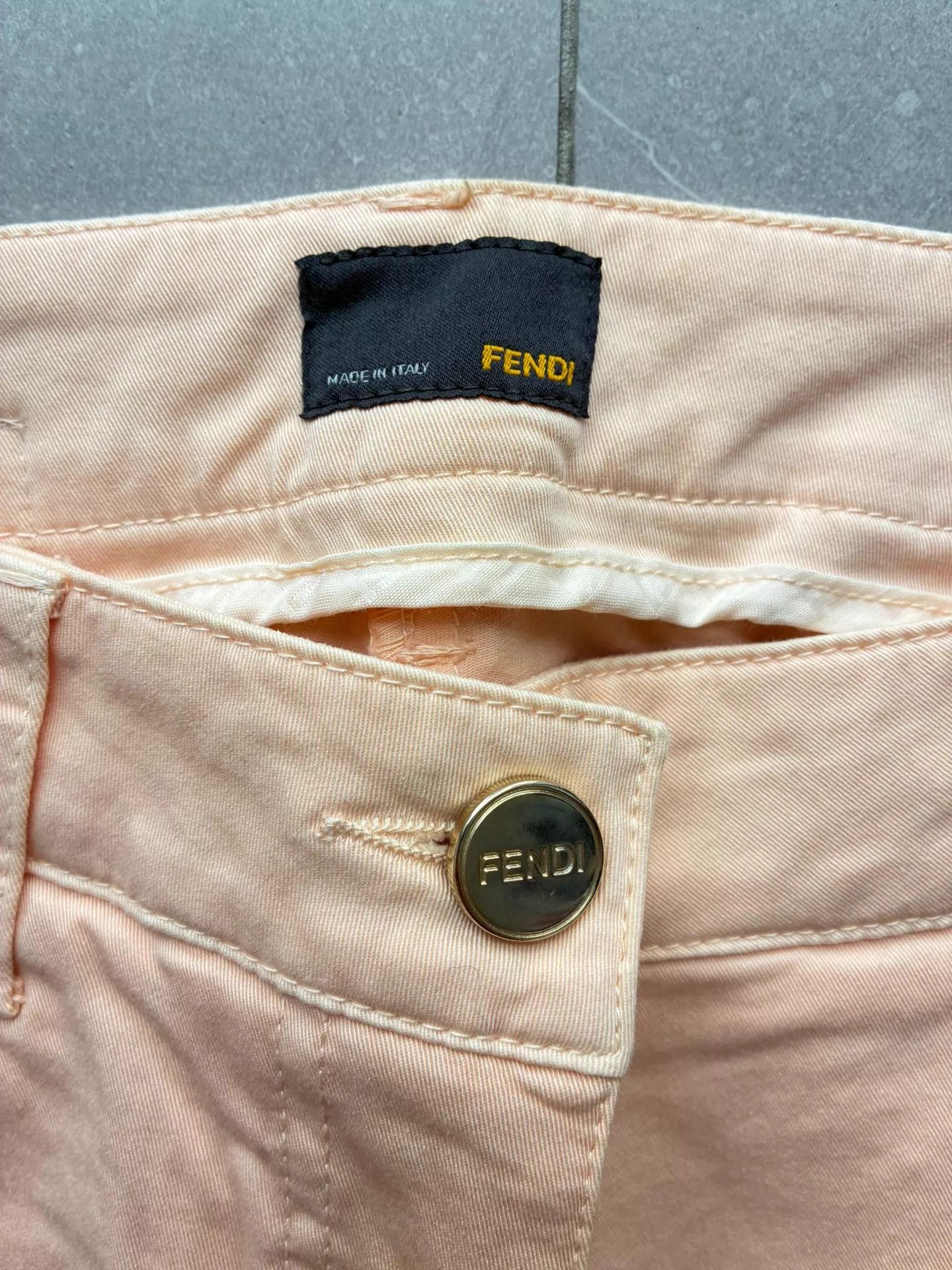 Fendi FENDI women's 36 cotton stretch casual pants Size 26" / US 2 / IT 38 - 3 Thumbnail
