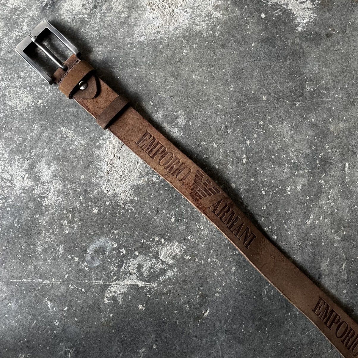 Emporio Armani EMPORIO ARMANI LEATHER BELT Size 38 - 6 Thumbnail
