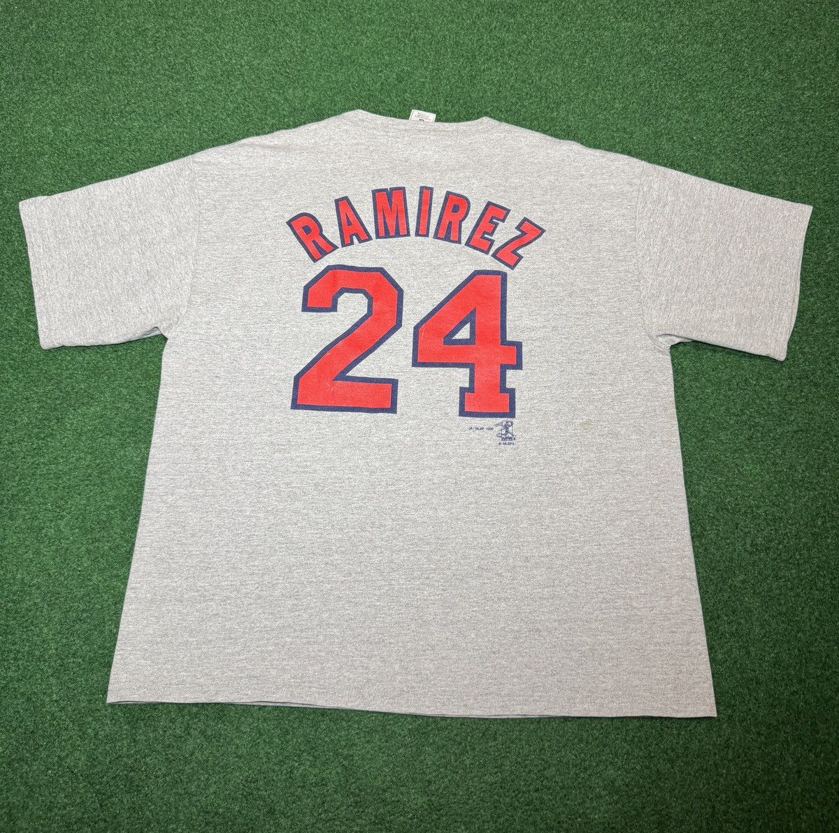 MLB Ramirez #24 Cleveland Indians 90s Baseball Jersey XL Shirt Size US XL / EU 56 / 4 - 3 Thumbnail