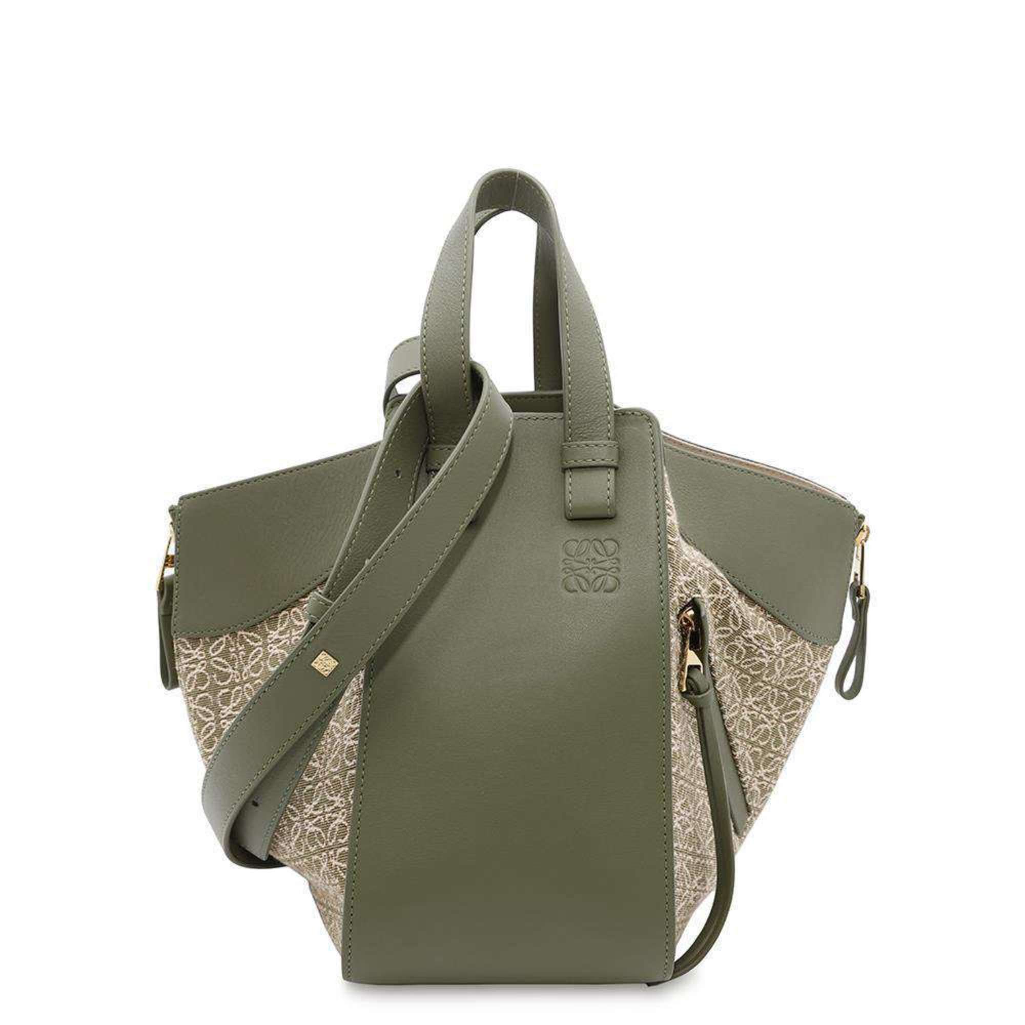 Loewe Handbag Hammock Small Canvas A538S35X43 2Way Shoulder Bag in Beige, Women's