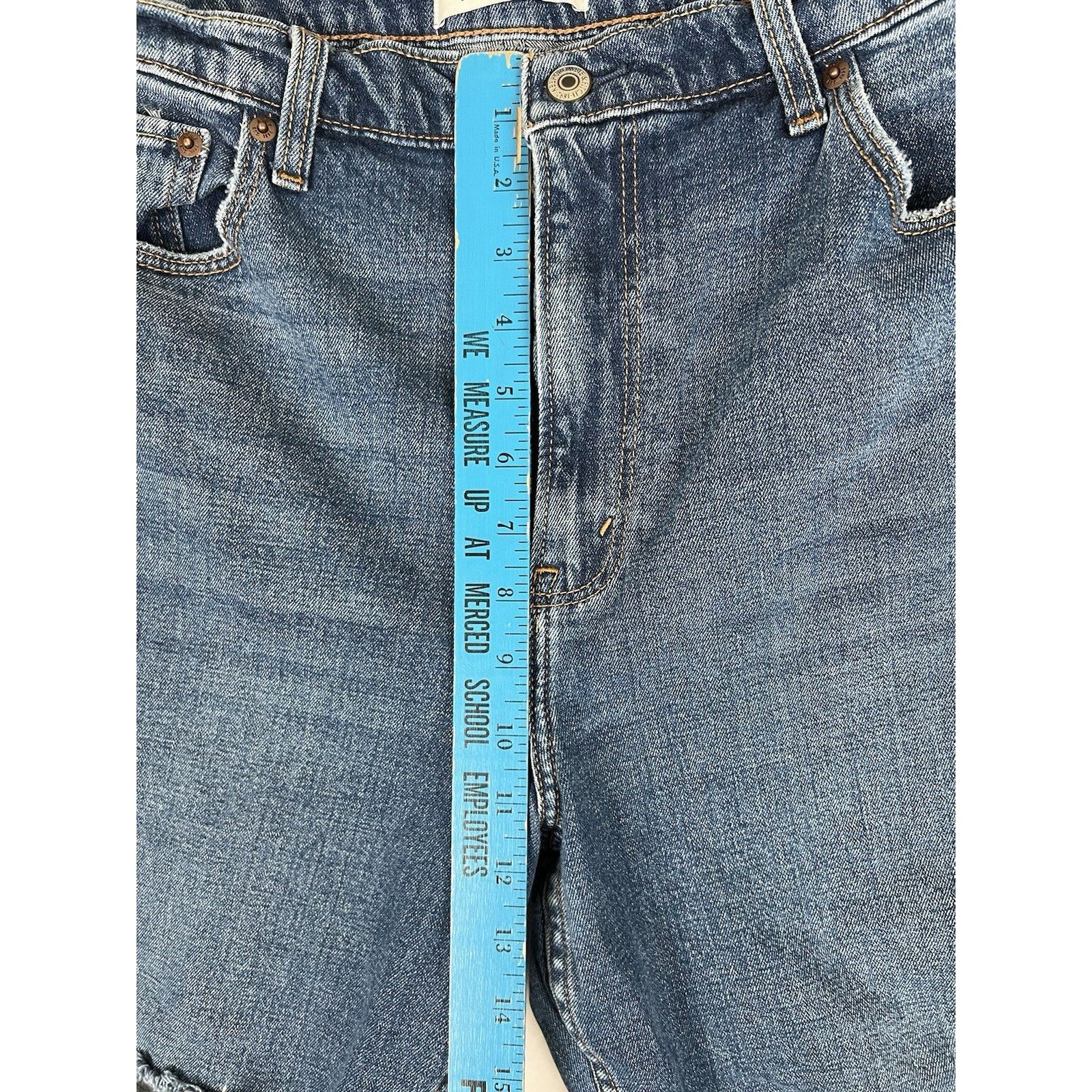 Abercrombie & Fitch Abercrombie & Fitch Denim Jeans Ankle Straight Ultra High Ri Size 38" / US 16 / IT 52 - 4 Thumbnail