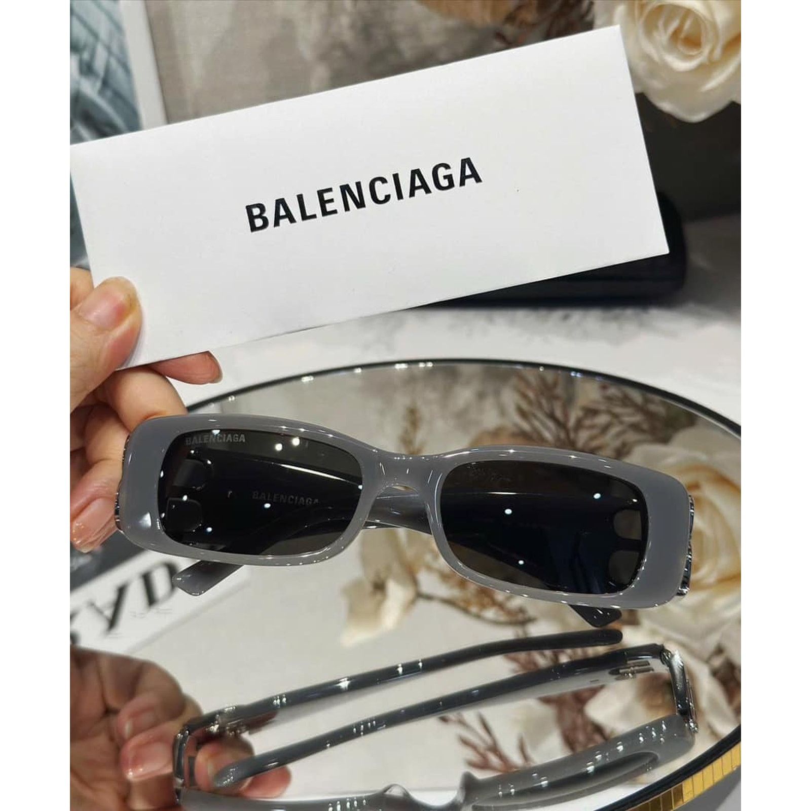 Balenciaga BALENCIAGA BB0096S-022(BB0096S-022-51) Size ONE SIZE - 7 Thumbnail
