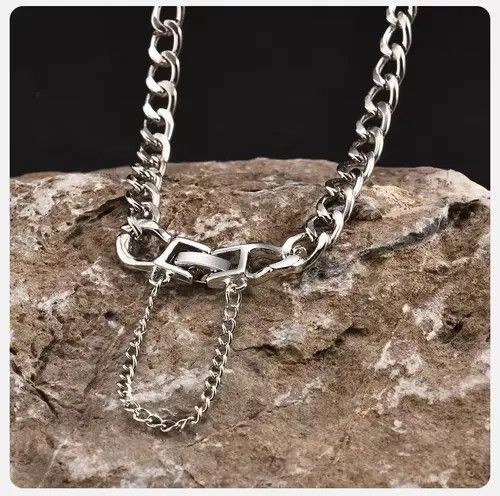 Jewelry Manami x Akira Simple Cuban Chain Necklace with Tassel, Size ONE SIZE - 8 Thumbnail