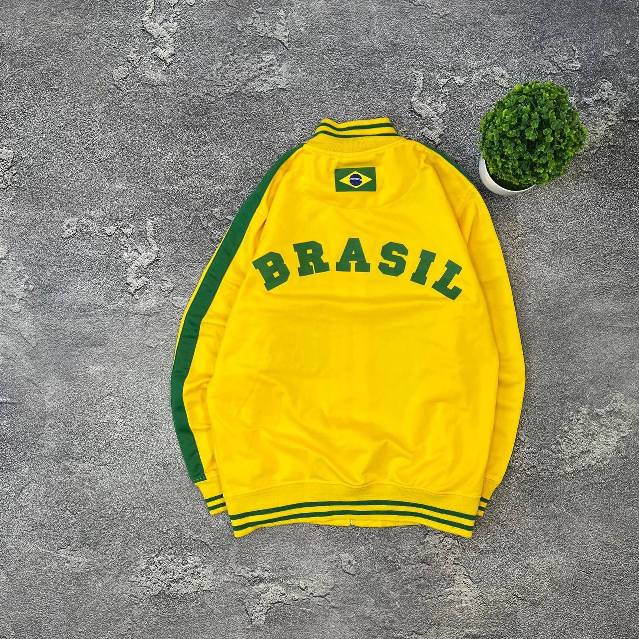 Japanese Brand × Vintage Vintage Brazil Team🇧🇷Boxy Olympi Zip Jacket Y2k Size US S / EU 44-46 / 1 - 1 Thumbnail