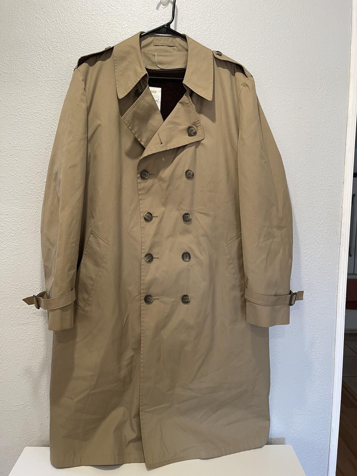 Unknown London London Fog Maincoats Trench Coat 44L Lined (removable) Tan Size US M / EU 48-50 / 2 - 1 Thumbnail