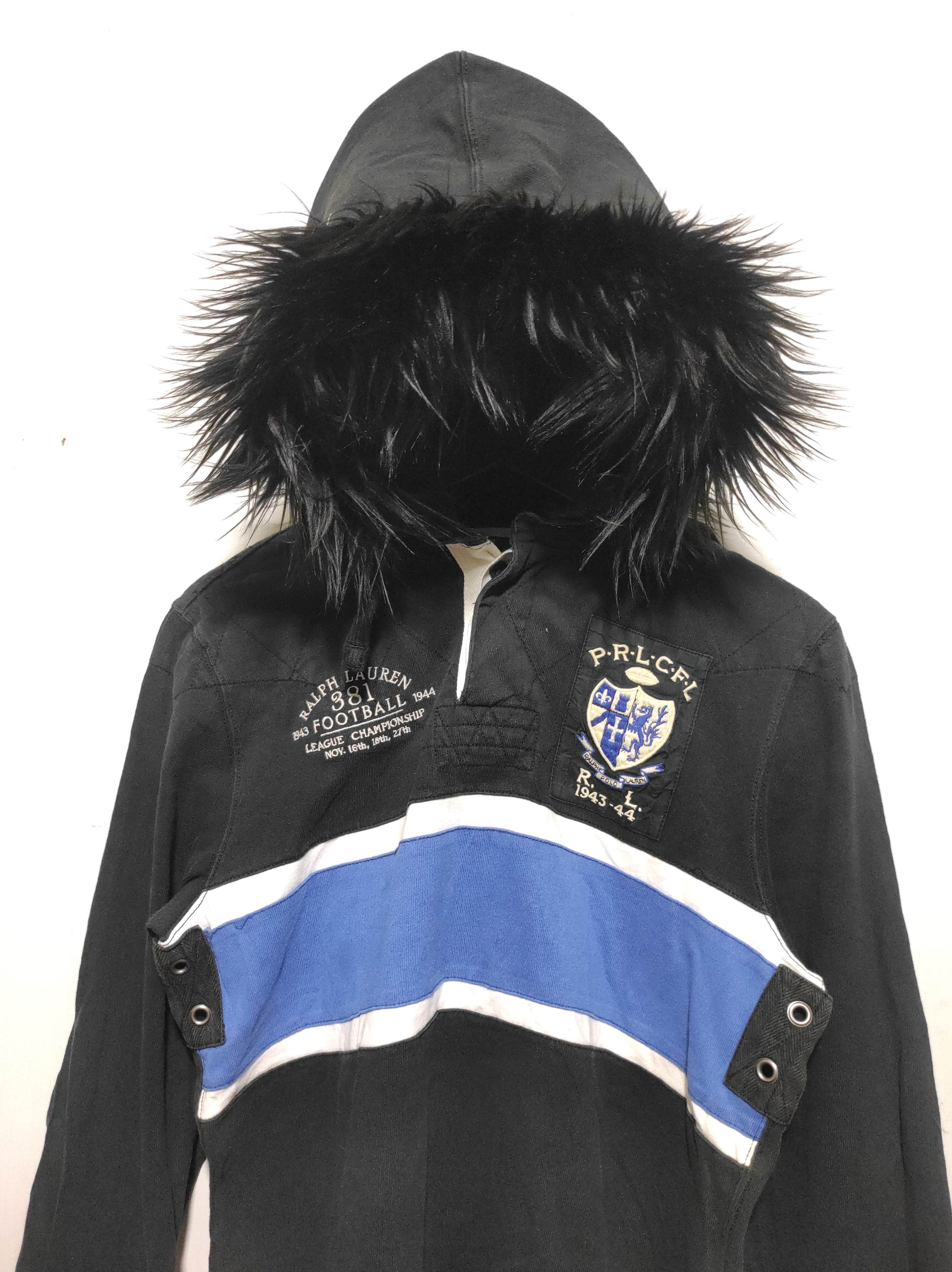 Polo Ralph Lauren Polo Ralph Lauren Football Half Button Fur Hoodie LGB style Size US S / EU 44-46 / 1 - 4 Thumbnail