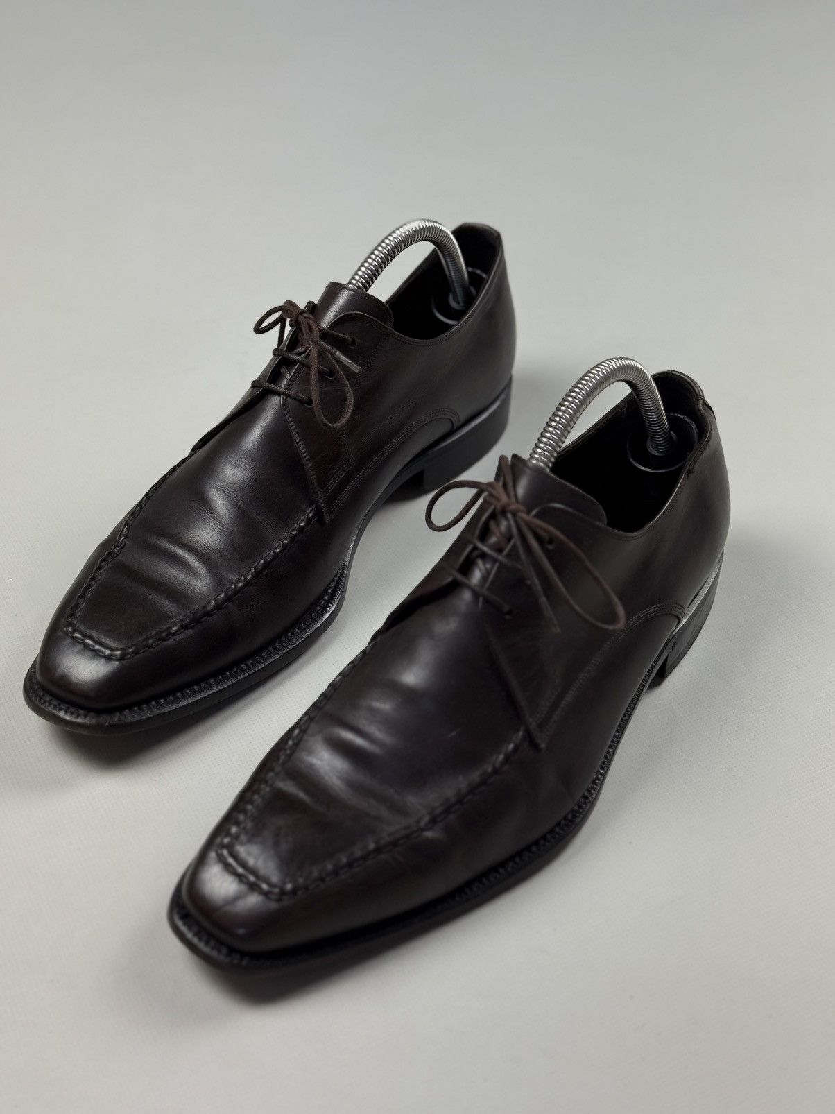 Allen Edmonds Seven Cerritos Leather Dress Square Toe Lace Up Shoes Size US 8.5 / EU 41-42 - 10 Thumbnail