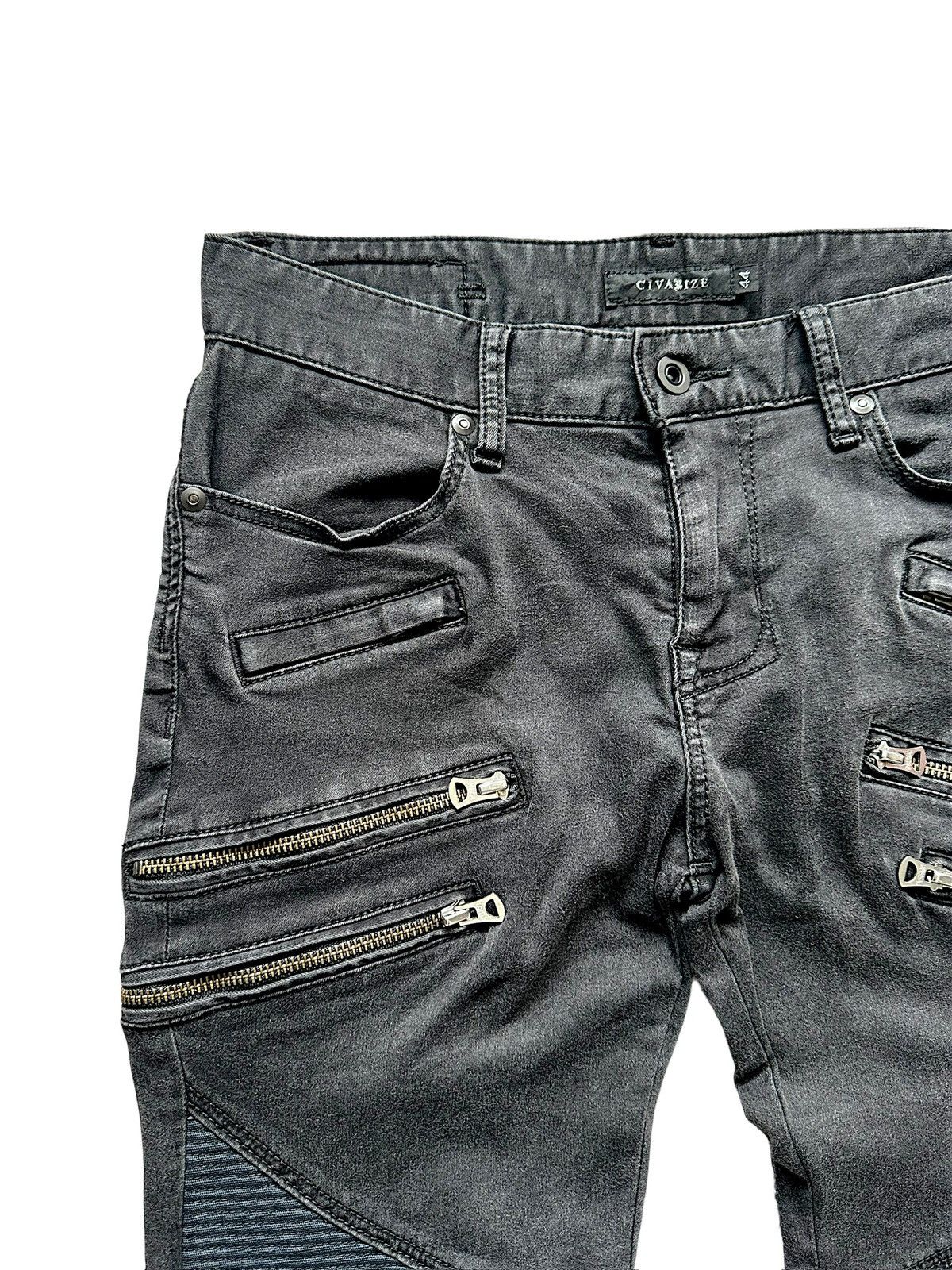 CIVARIZE SS09 Civarize multizipper j-rock vkei biker pant Size US 31 - 7 Thumbnail