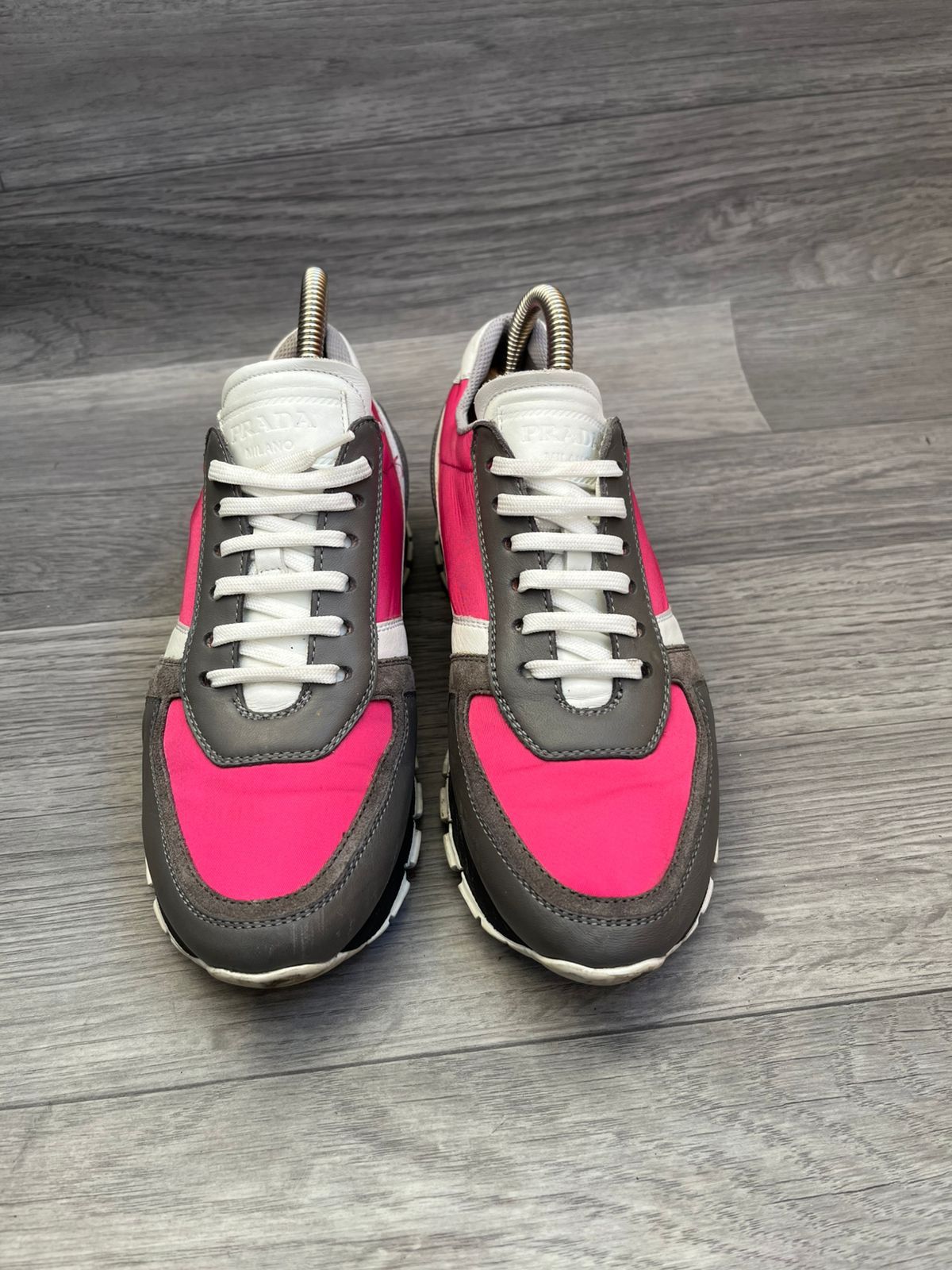 Prada Prada Nylon Prax Pink Sneakers Sz 36 Size US 6 / IT 36 - 9 Thumbnail