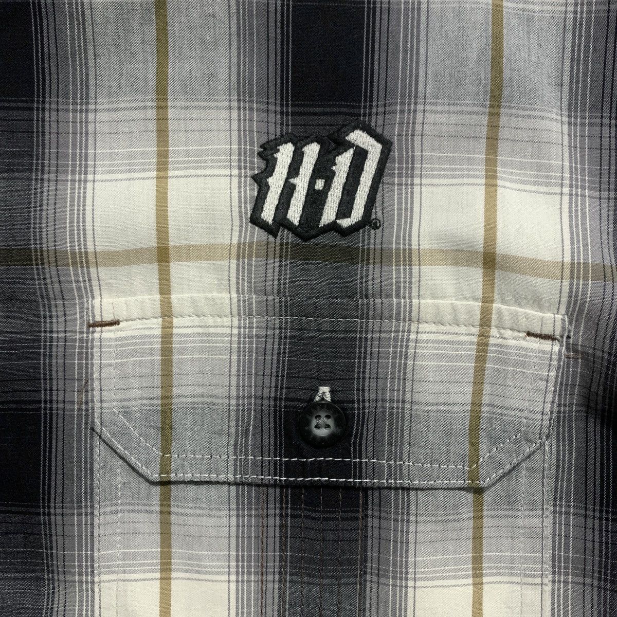 Harley Davidson Harley Davidson Plaid Camp Shirt Grey Large Embroidered SS Size US L / EU 52-54 / 3 - 3 Thumbnail