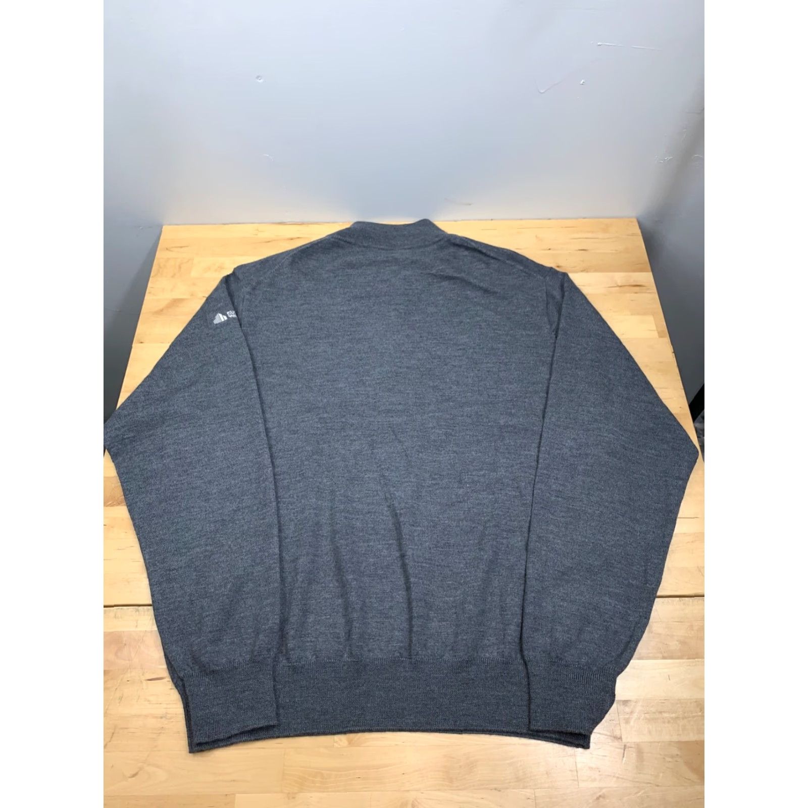 Peter Millar Peter Millar Mens XL 1/4 Zip Sweater Crown Soft Merino Wool Silk Gray Golf #7050 Size US XL / EU 56 / 4 - 2 Thumbnail