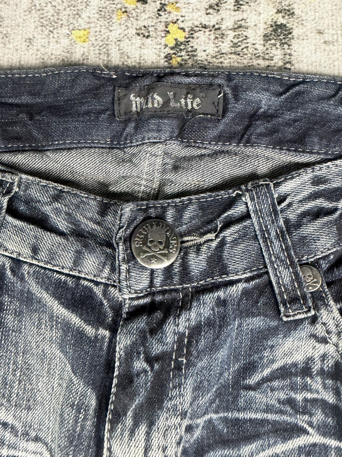 Tornado Mart 90s Vintage Flared Wild Life Clawmark Mudwash Jeans Size US 32 / EU 48 - 5 Thumbnail