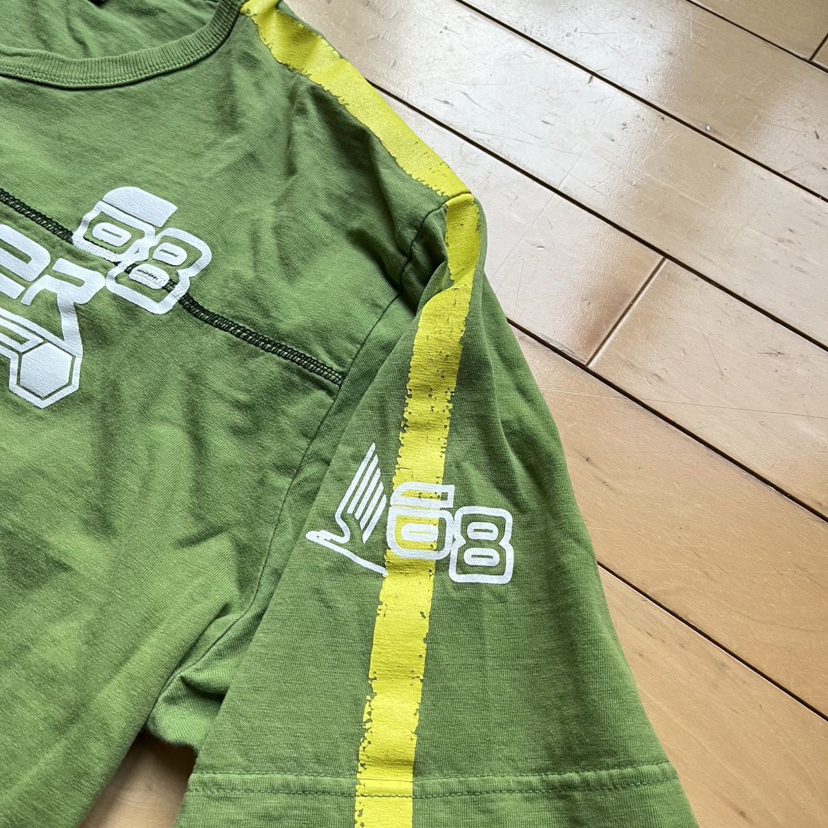 Vintage Green and yellow Vintage Y2K Roadster tee Size US XL / EU 56 / 4 - 4 Thumbnail