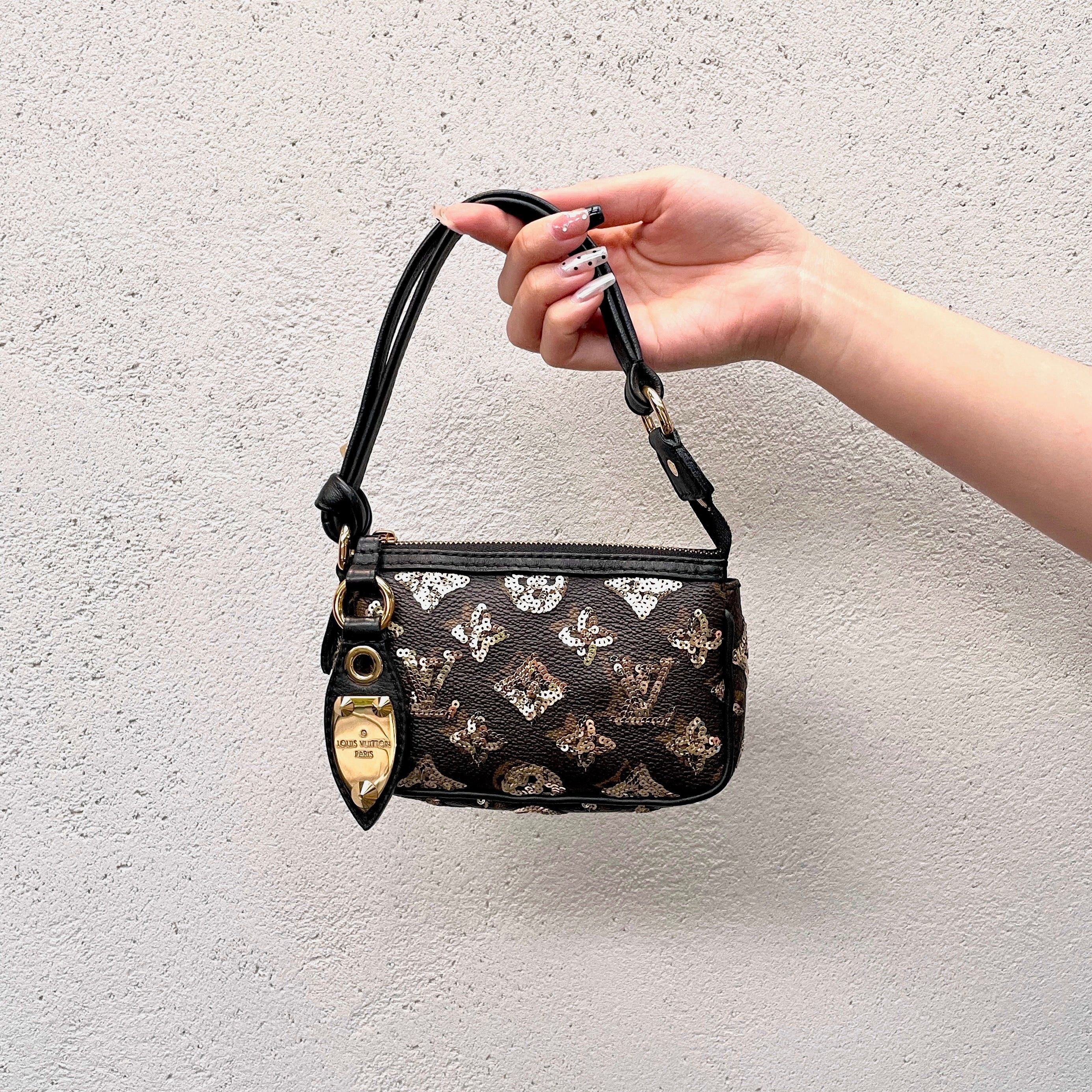 Louis Vuitton Louis Vuitton Monogram Eclipse Pochette Accessory/2009-10Fw Collection M60125 Size ONE SIZE - 1 Thumbnail