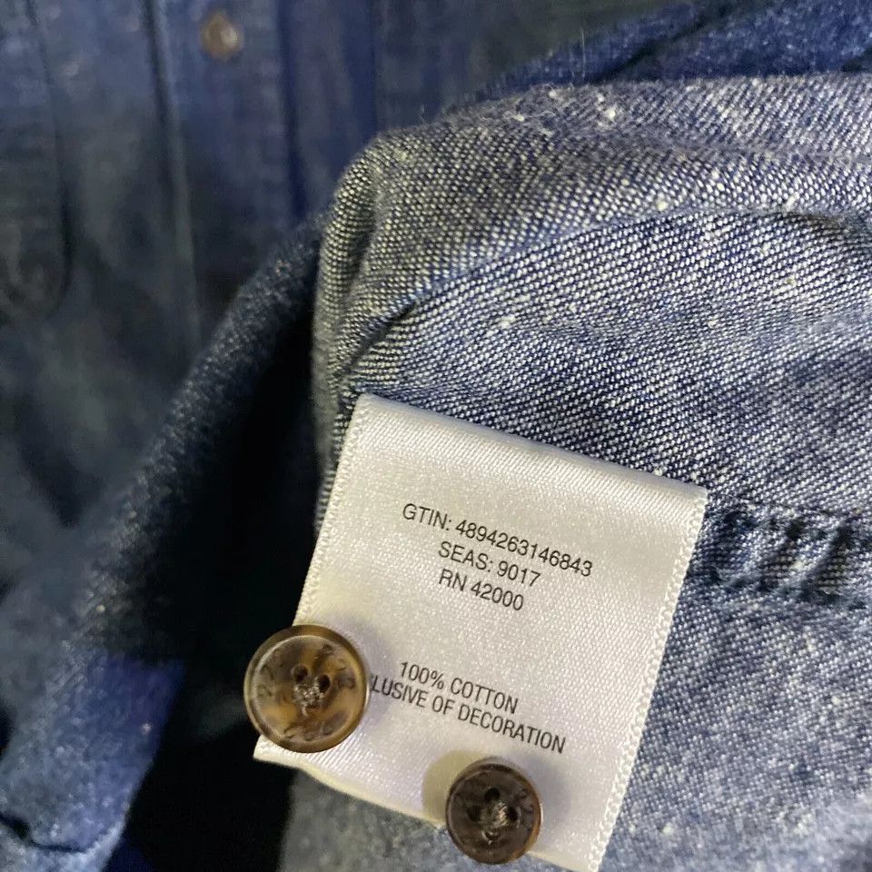 Adam Levine Adam Levine Button Up Shirt Men's Small Long Sleeve Denim S Size US S / EU 44-46 / 1 - 6 Thumbnail