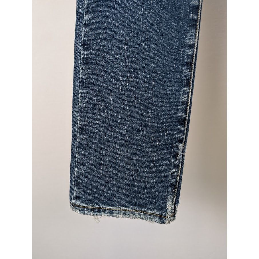 Saint Laurent Paris o1rshd1 Sample Jeans in Indigo Blue Size US 29 - 11 Thumbnail