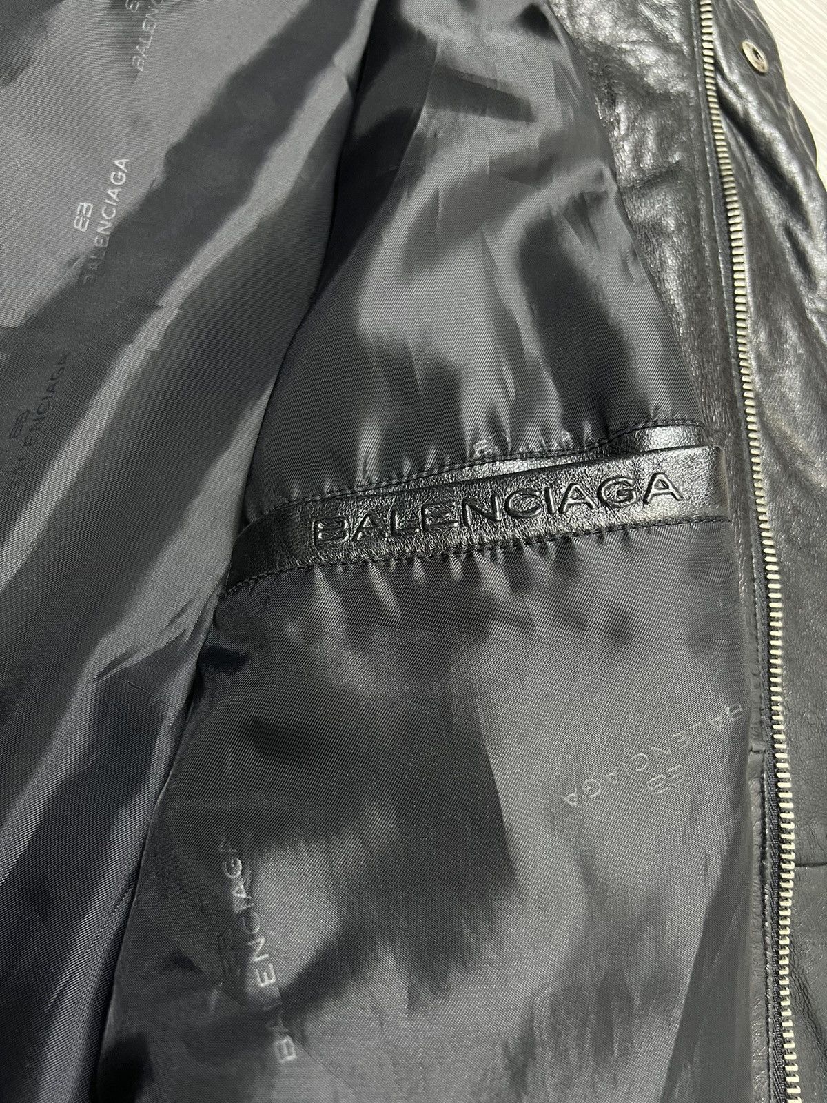 Balenciaga Balenciaga - Vintage - 1997 - Full Zip Leather Half Coat Size US XL / EU 56 / 4 - 17 Thumbnail