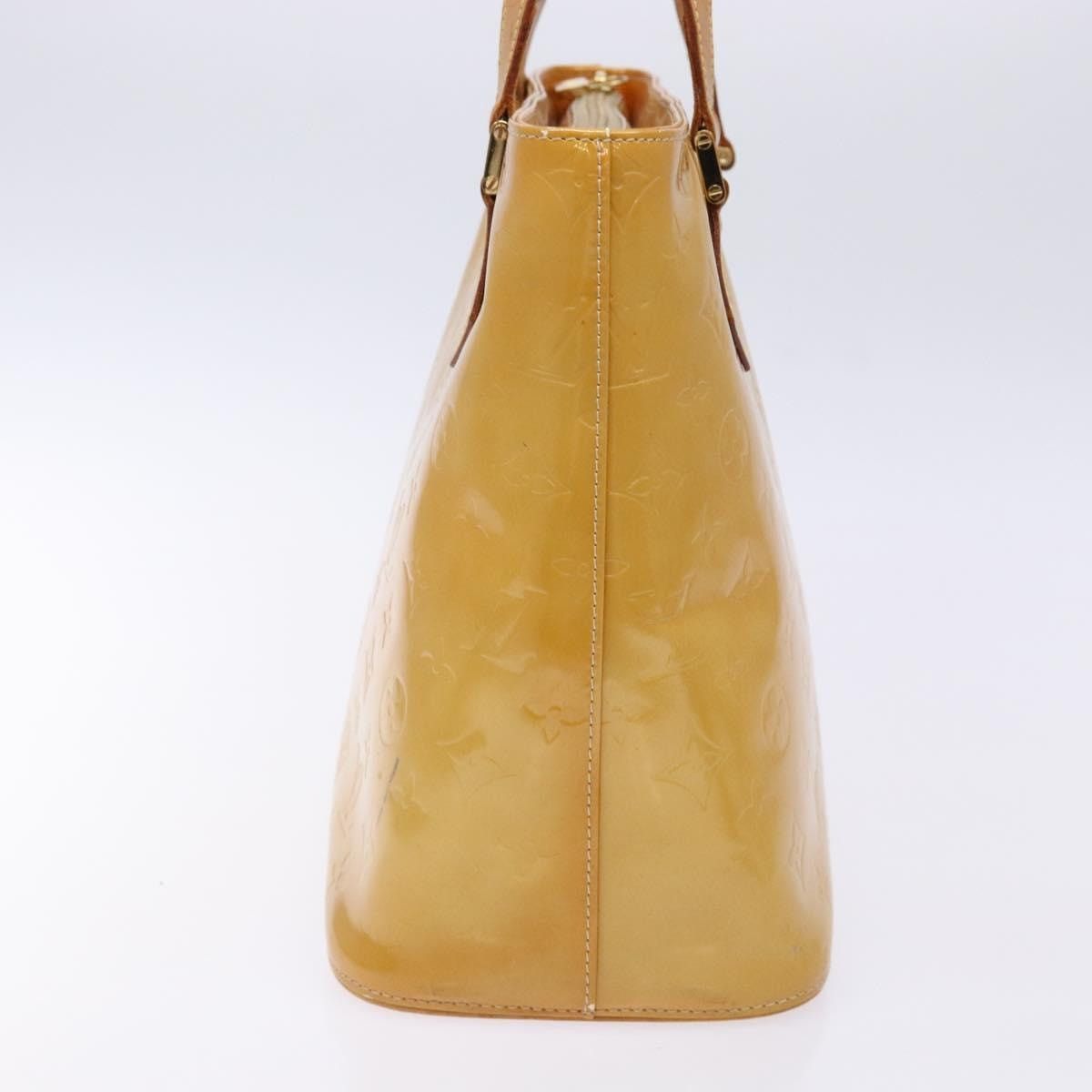 Louis Vuitton LOUIS VUITTON Monogram Vernis Houston Hand Bag Beige M91004 Size ONE SIZE - 4 Thumbnail