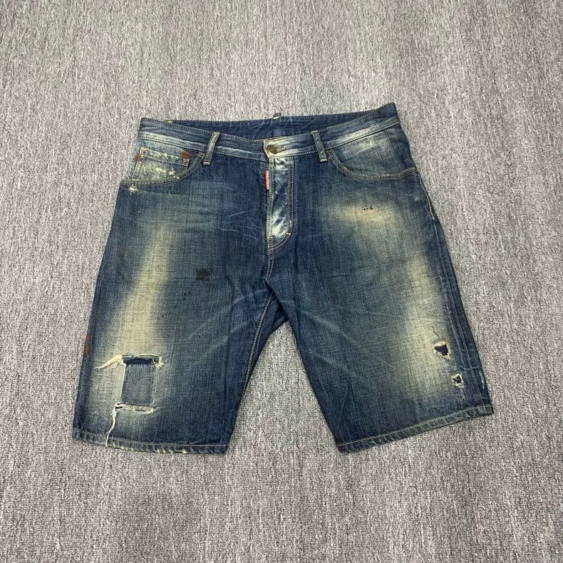 Dsquared2 Dsquared2 Distressed Denim Shorts Size US 44 / EU 60 - 1 Thumbnail