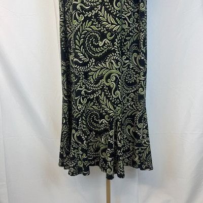 Other JULIAN TAYLOR Sz 16 A-Line Dress Black White Green Leaf Slee Size XXL / US 16-18 / IT 52-54 - 3 Thumbnail