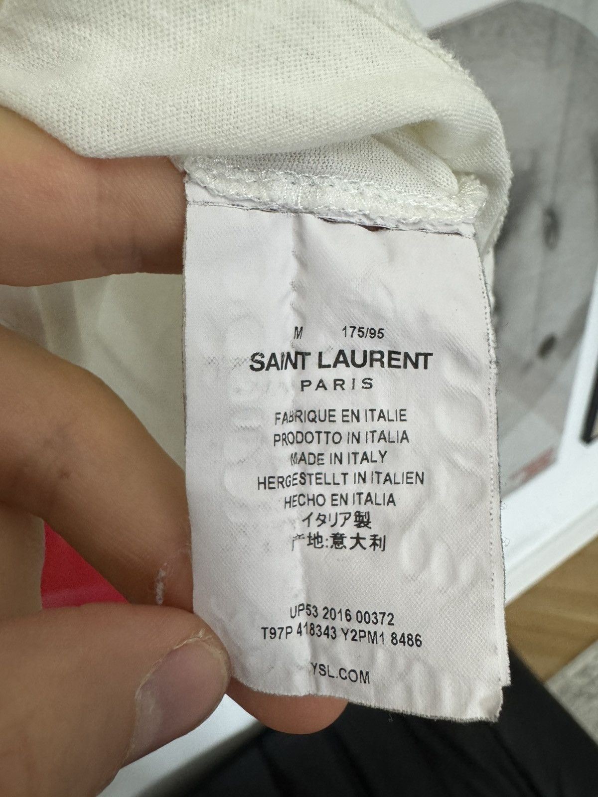 Saint Laurent Paris Saint Laurent Paris Baby Print Tee Hedi Slimane SLP Designer Size US M / EU 48-50 / 2 - 4 Thumbnail