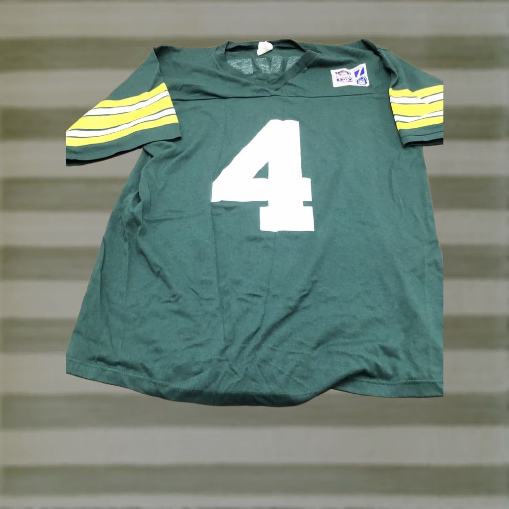 Logo 7 VINTAGE Brett Favre Logo 7 Green Bay Packers Jersey Shirt L Green Unisex Short Sleeve Football Jersey Tee Large Size US L / EU 52-54 / 3 - 1 Thumbnail