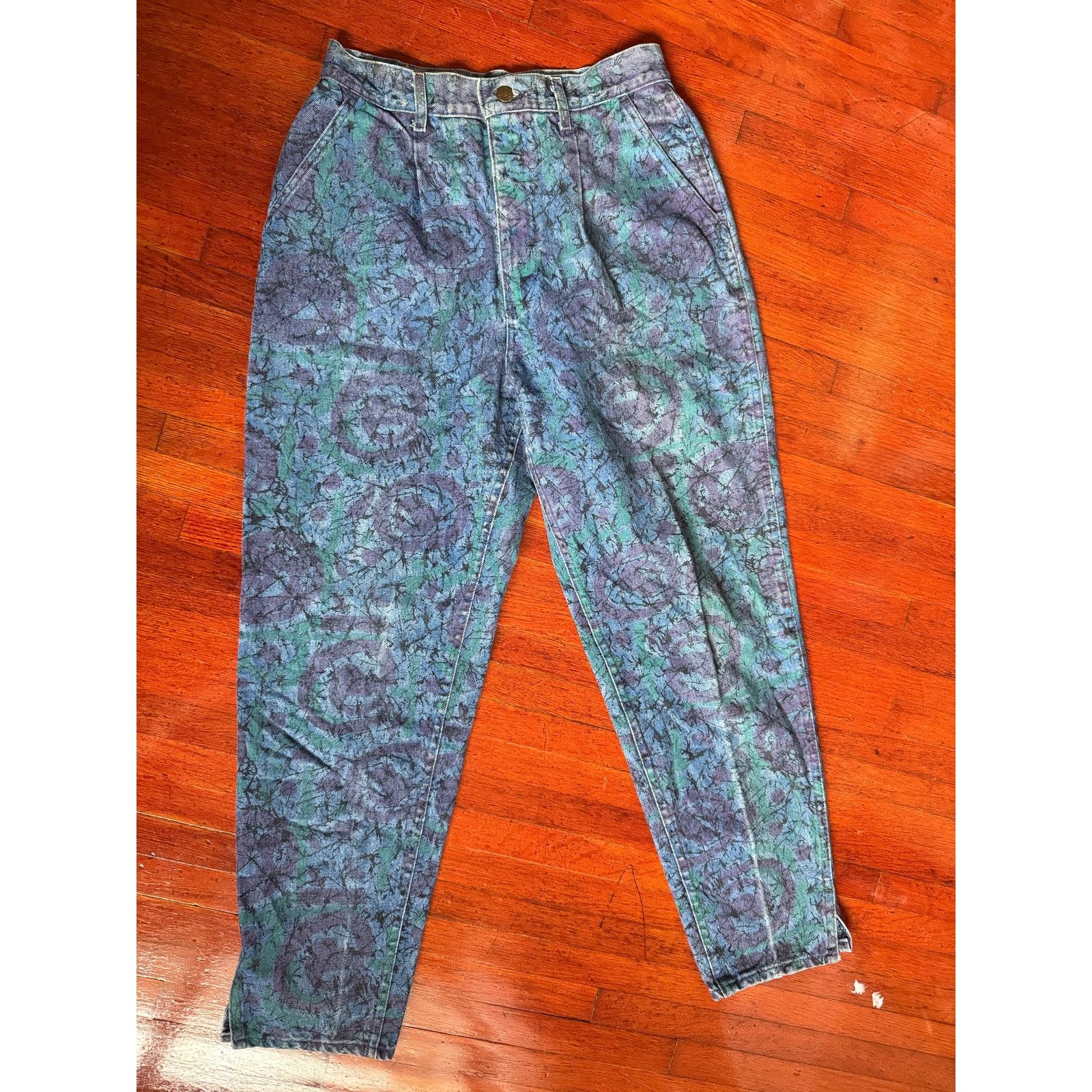 Lee 80's Lee Purple Blue High Waist Mom Denim Jeans 30X33 13M Size 30" / US 8 / IT 44 - 1 Thumbnail