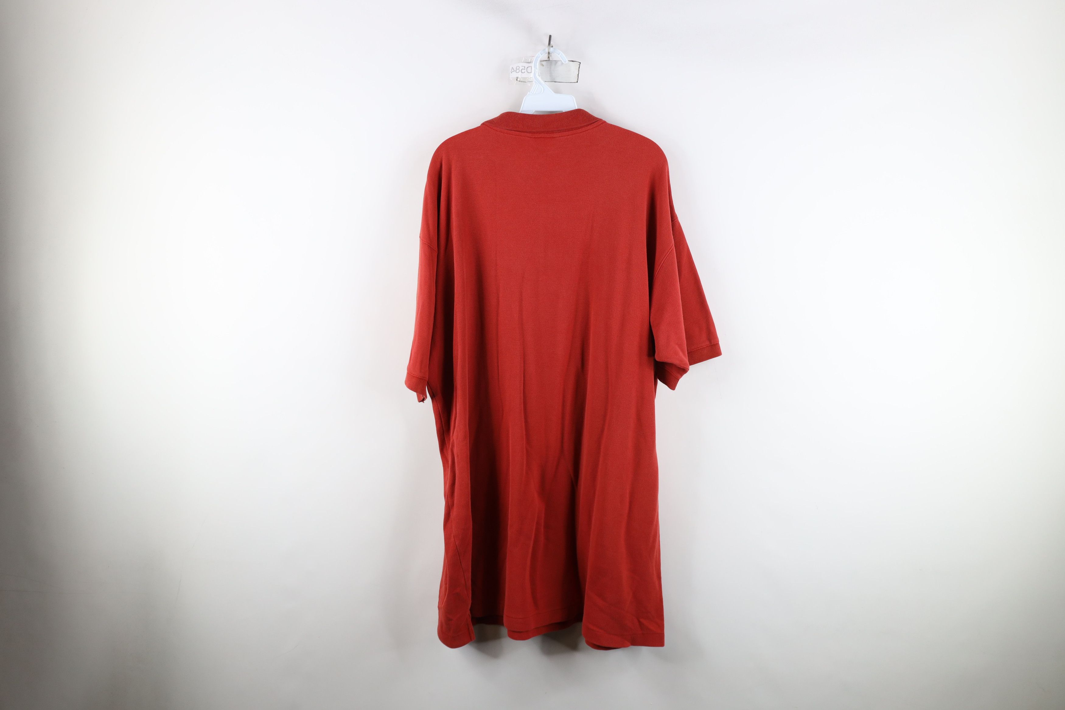 Patagonia × Vintage Vintage Patagonia Spell Out Organic Cotton Polo Shirt Red Size US XXL / EU 58 / 5 - 12 Thumbnail