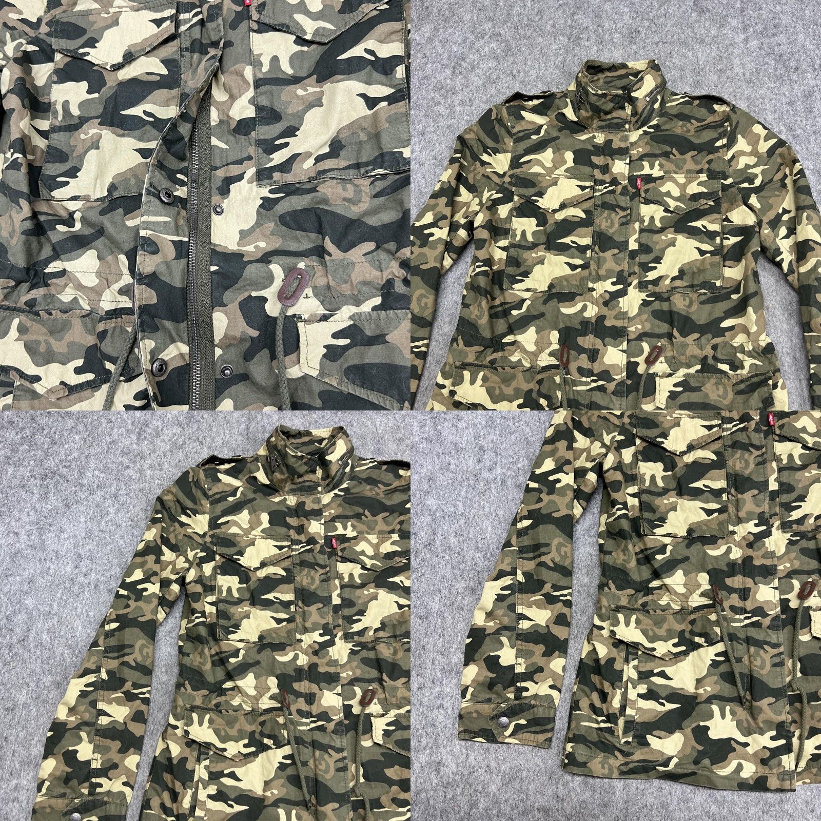 Levi's VINTAGE Levi's Jacket Womens S Camouflage Military Field Full Zip Pockets M-65 Size S / US 4 / IT 40 - 8 Thumbnail