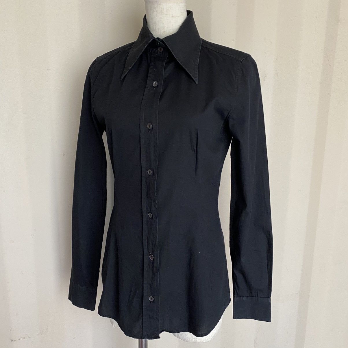 Dolce & Gabbana DOLCE & GABBANA Black Fitted Shirt Size S / US 4 / IT 40 - 1 Thumbnail