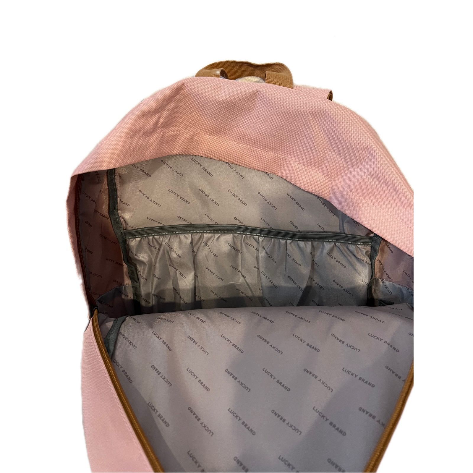 Lucky Brand Lucky Brand Pink and Faux Leather Backpack for Women 25L Size 30 - 4 Thumbnail