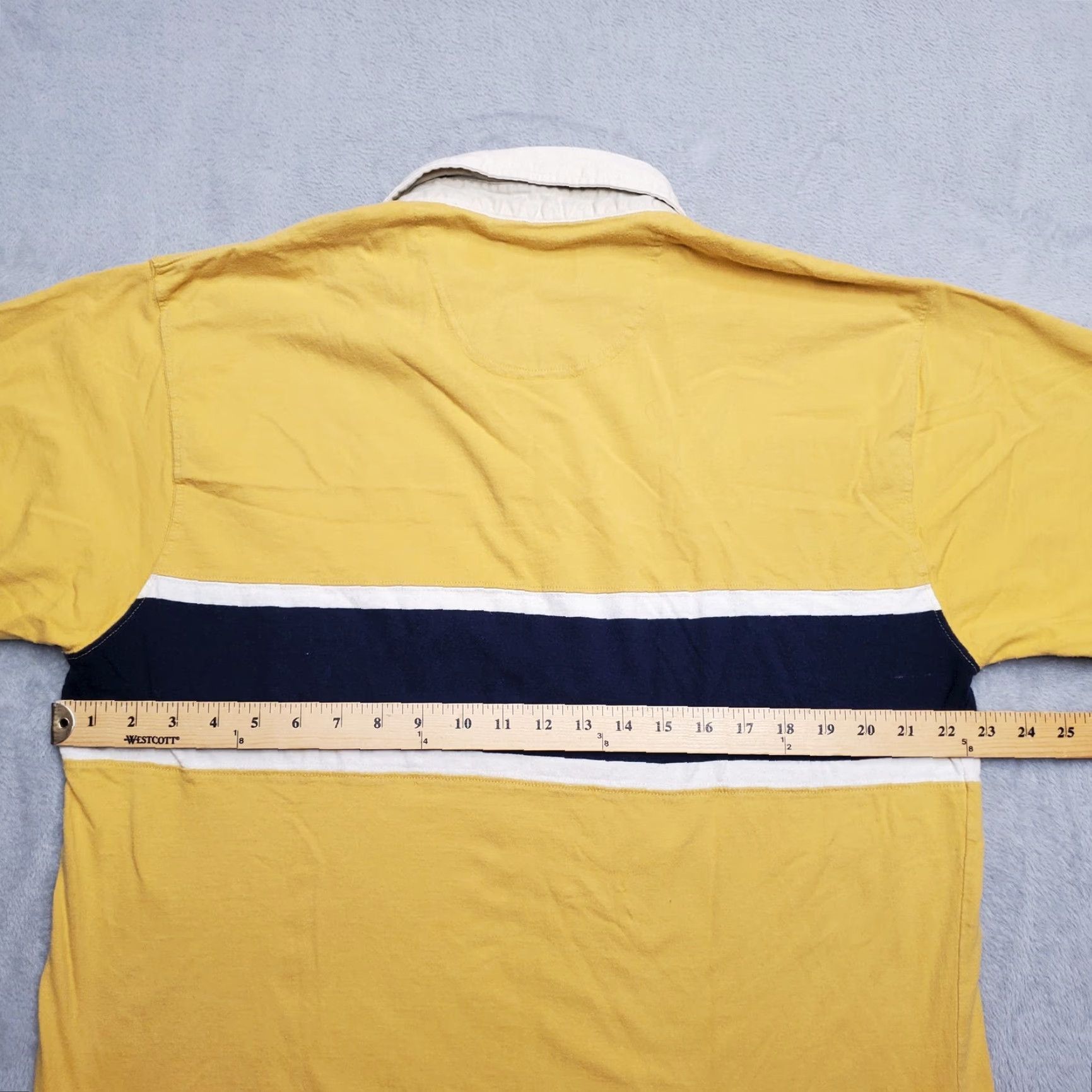 Wrangler VINTAGE Wrangler Shirt Mens L Yellow Rugby Style Polo Cotton Casual Western Size US L / EU 52-54 / 3 - 6 Thumbnail