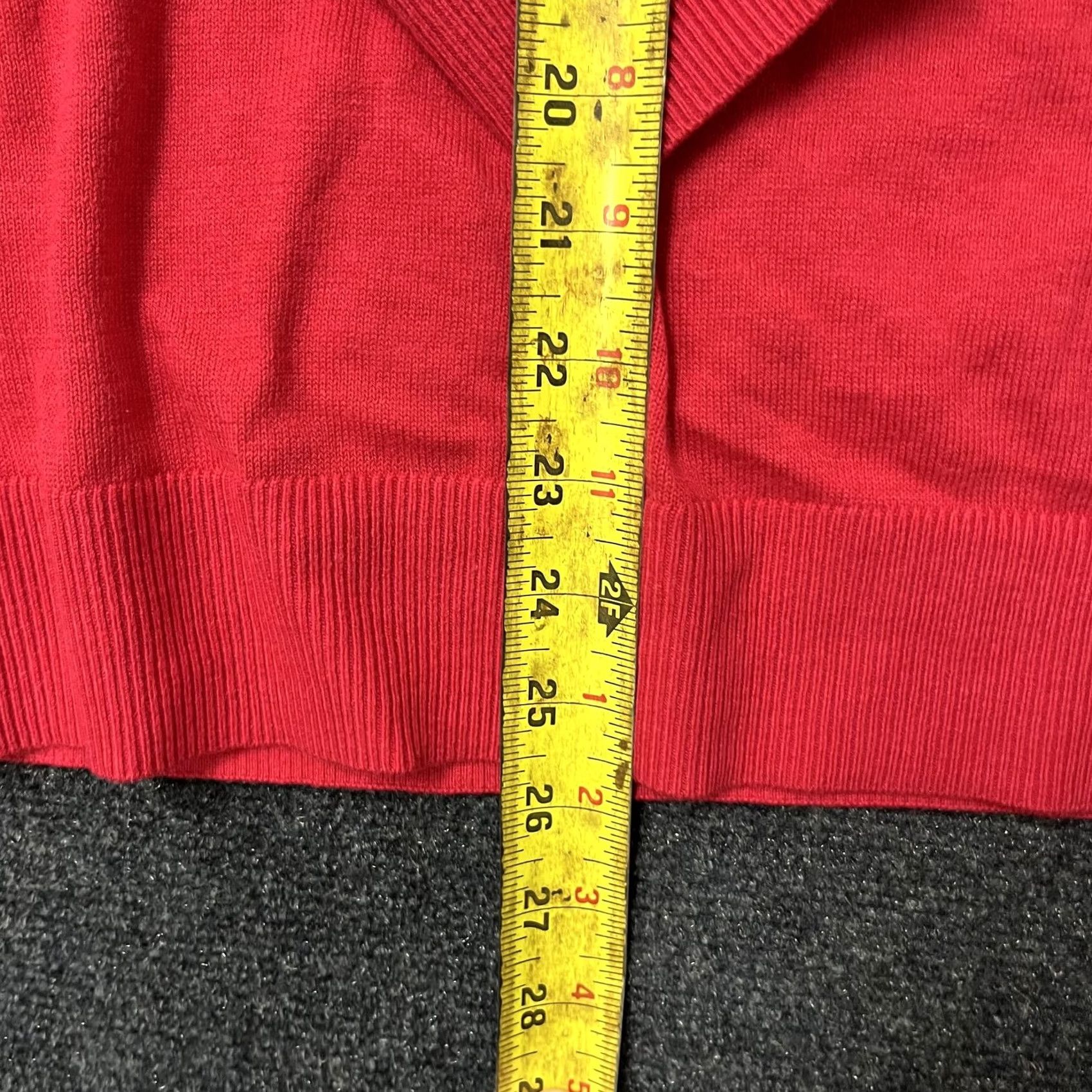 Banana Republic Banana Republic Sweater Mens XL Red Forever Crewneck Pullover Knit Lightweight Size US XL / EU 56 / 4 - 3 Thumbnail