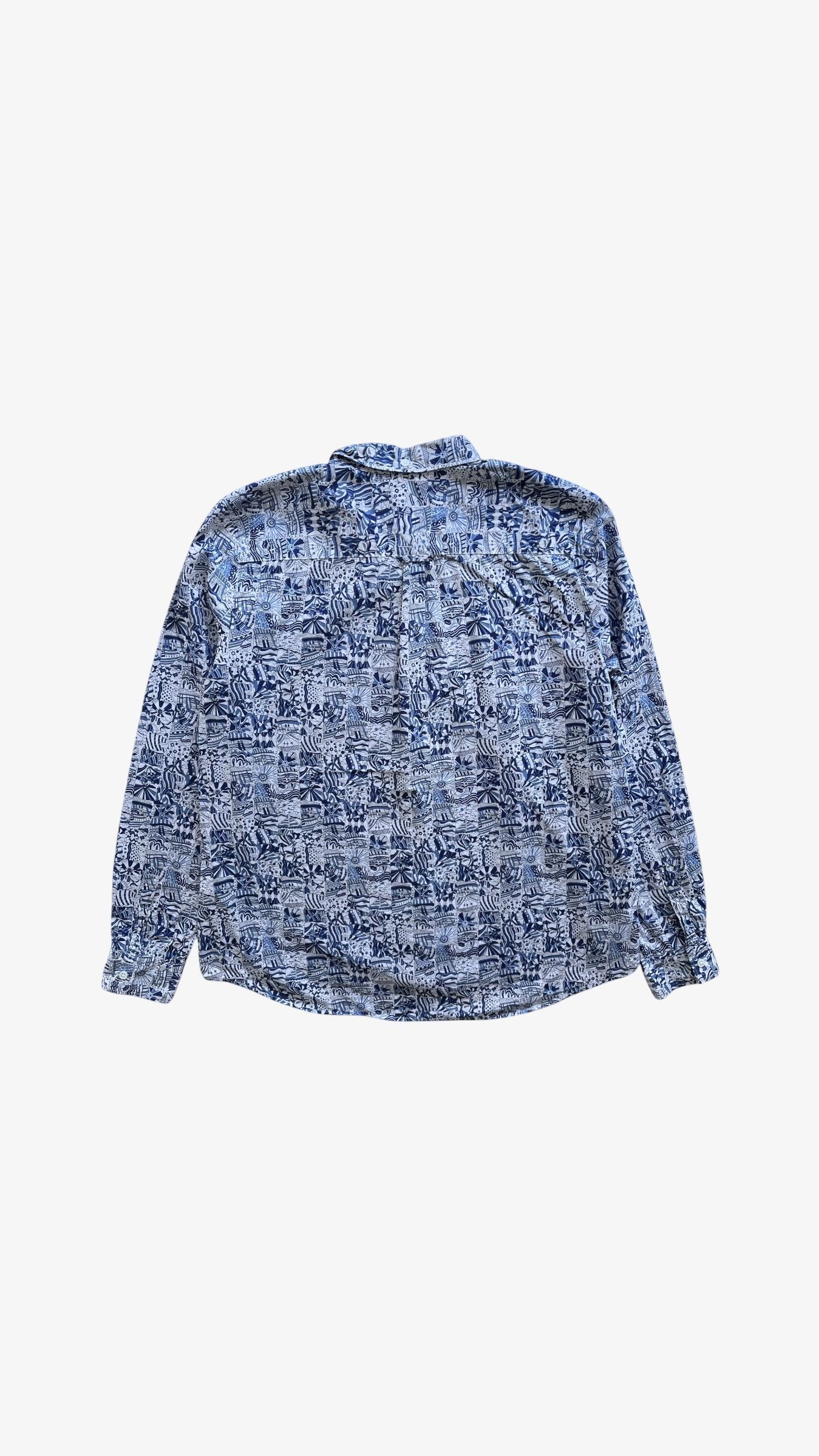 Fred Perry Vintage Y2K Women's Fred Perry Liberty Abstract Print Shirt Size L / US 10 / IT 46 - 5 Thumbnail