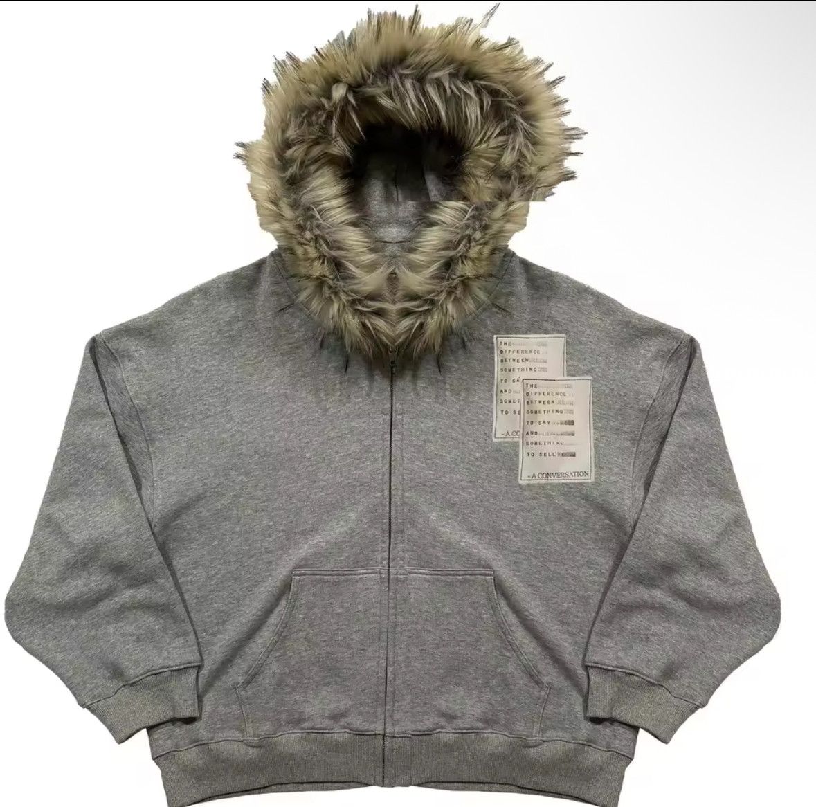 Other Fashion Punk Y2K Goth Grunge Flurry Fur Hat Graphic Hoodies Size US L / EU 52-54 / 3 - 1 Thumbnail