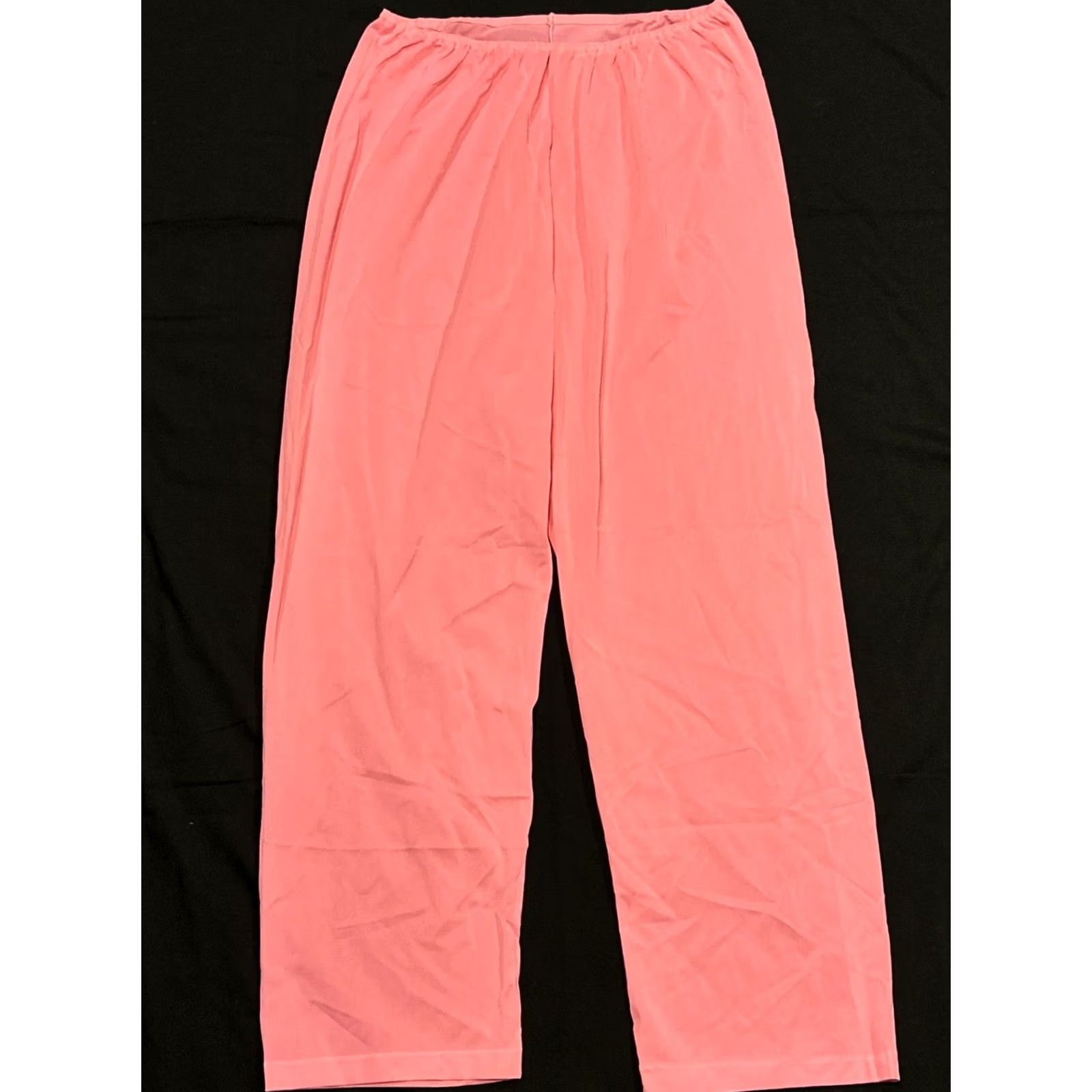 Vintage VINTAGE Unbranded WOMEN'S NYLON PAJAMA SET PINK SIZE 36 Size ONE SIZE - 5 Thumbnail
