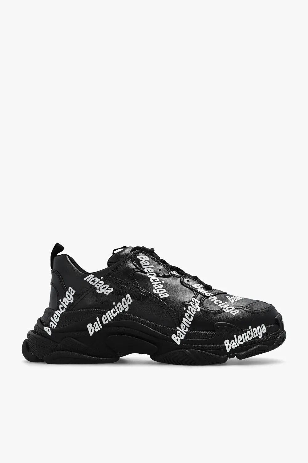 o1s1wg110624 Triple S Logotype Sneakers in Black