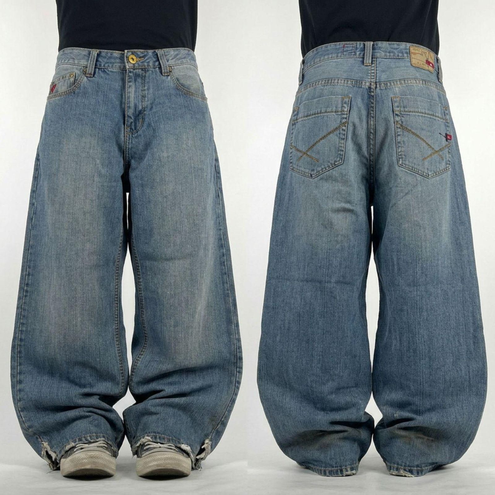 Vintage ARCHIVE Baggy Y2K Jeans / Underground Number Nine Style